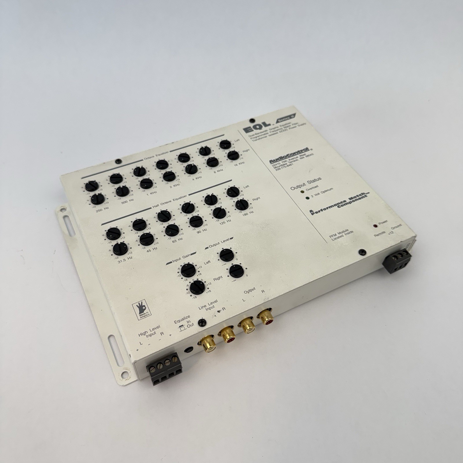 AudioControl EQL Series II 13-Band Dual Bandwidth Graphic Equalizer EQ