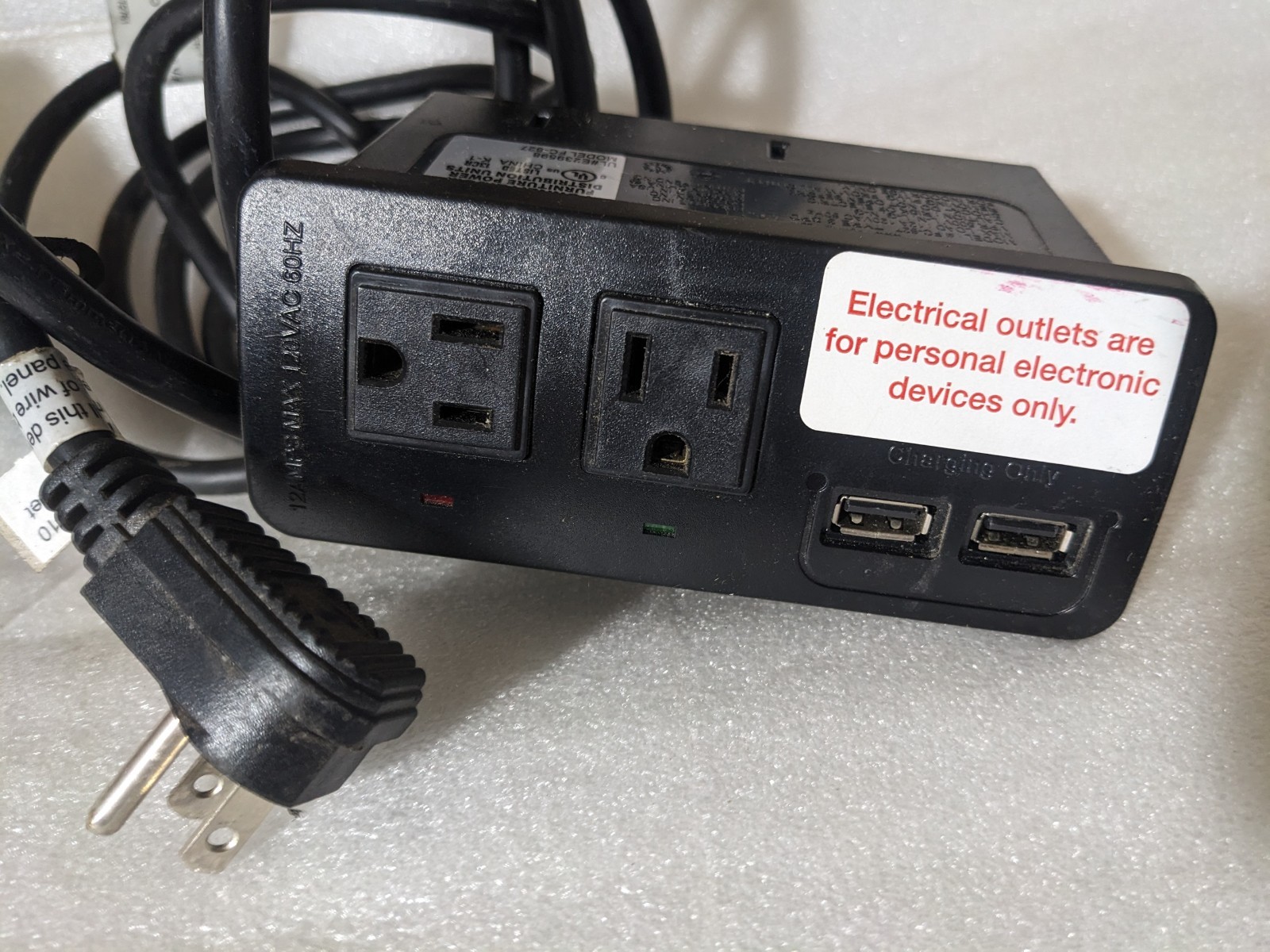La-z-boy Lazy Boy Power Outlet USB Port Plug Phone Charging Station 10.000084