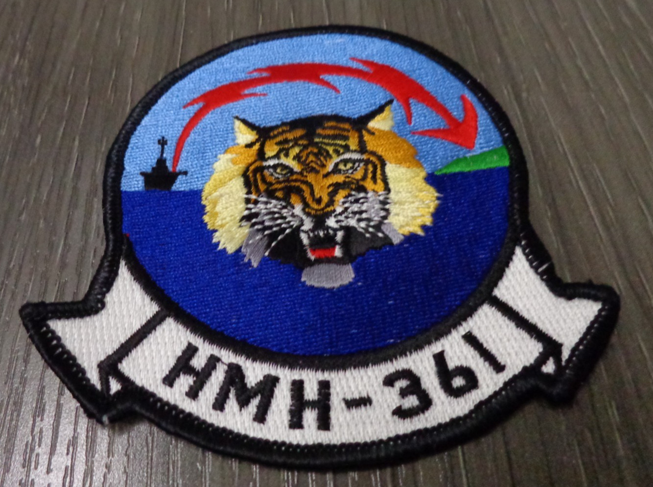 Original USMC Marine Heavy Helicopter Squadron 361 (HMH-361) Flying Tigers Patch