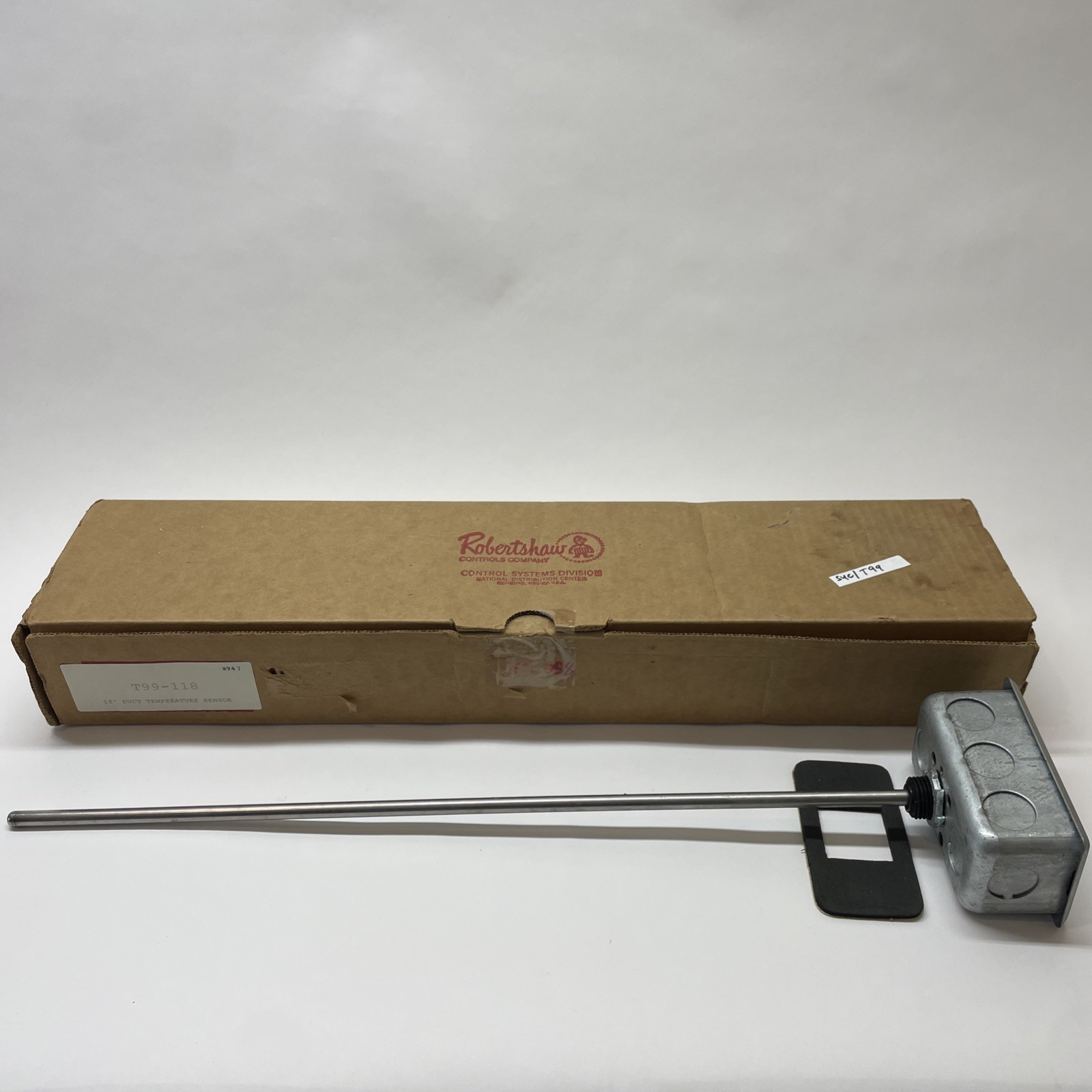 Robertshaw T99-118 18" Duct Temperature Sensor Probe