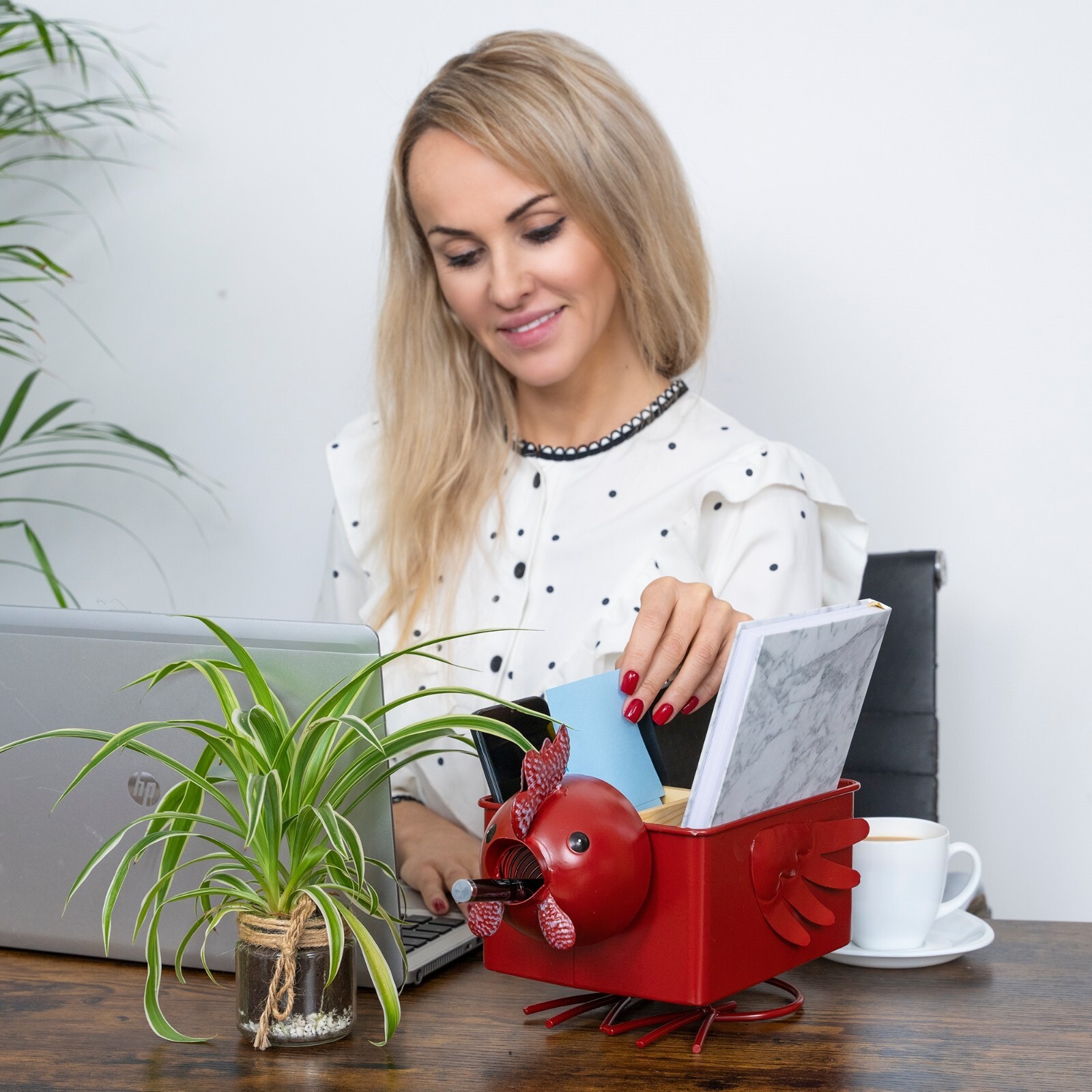 Made Easy Kit Desk Organizer, with Module Compartments (Red Rooster)