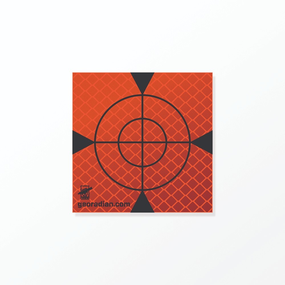 Reflective label 40mm x 40mm MIX 100p. Total Station