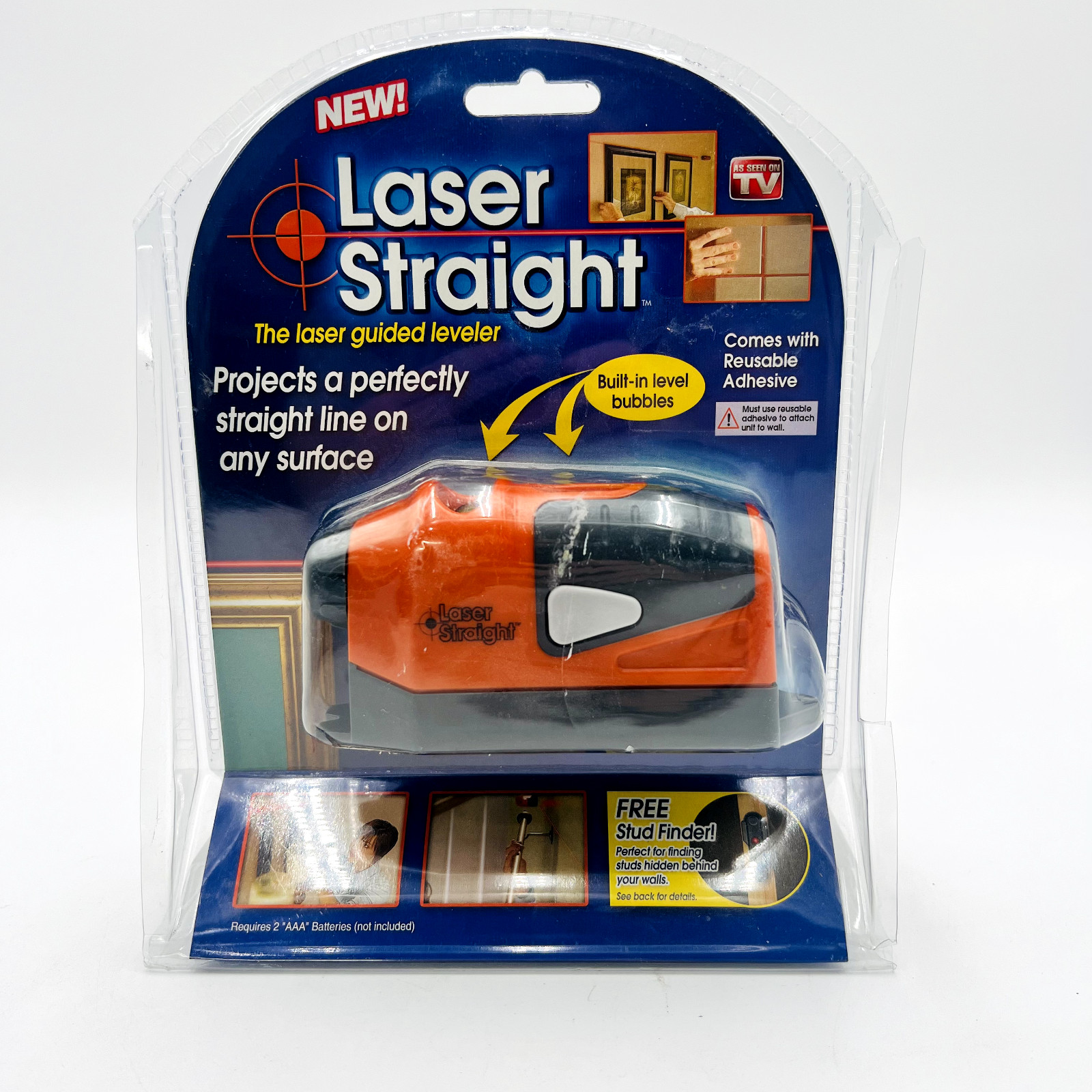 Laser Straight The Laser Guided Leveler Built in Level Bubbles As On TV New