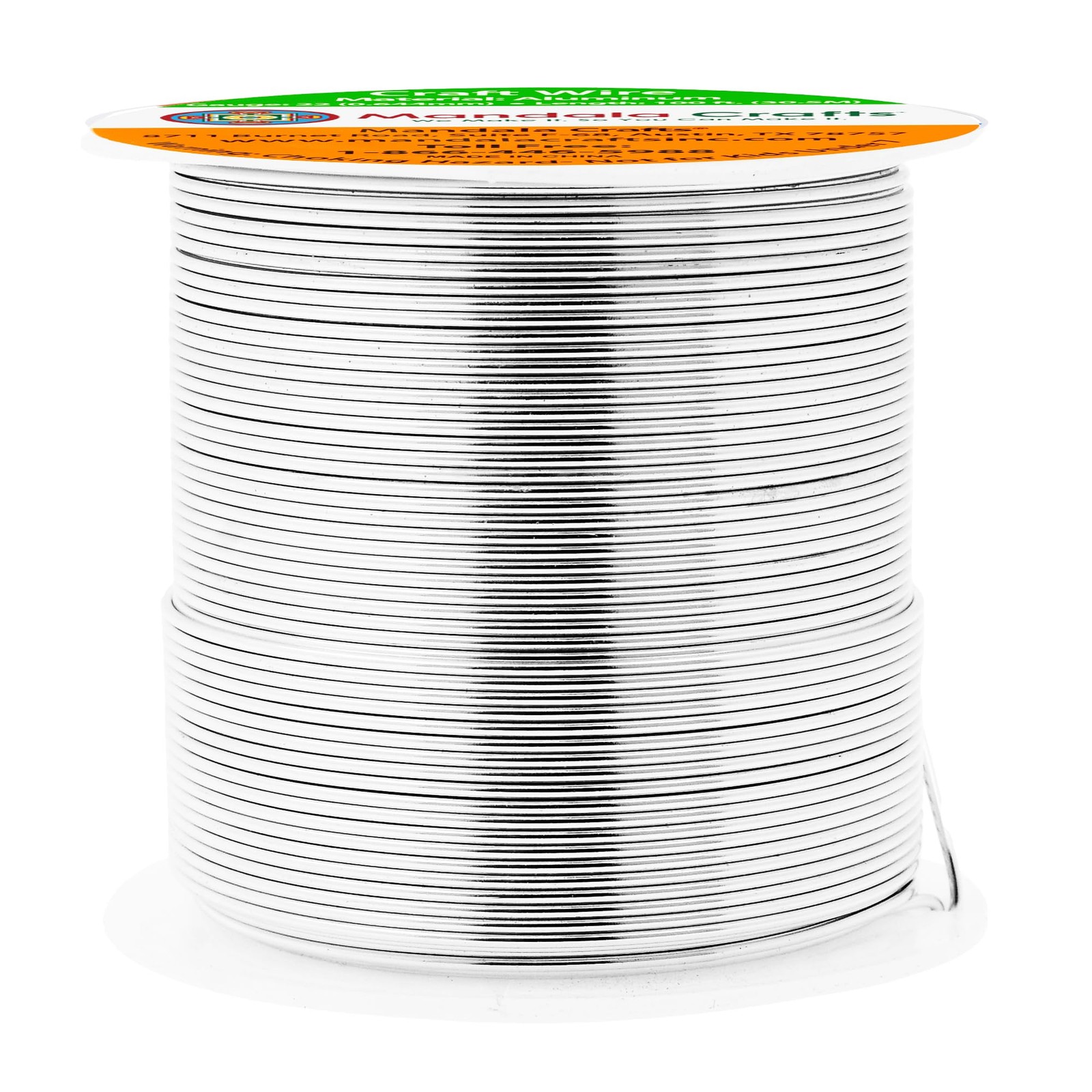 22 Gauge Anodized Aluminum Wire for Jewelry, Bonsai, Sculpting - 100 FT Silver