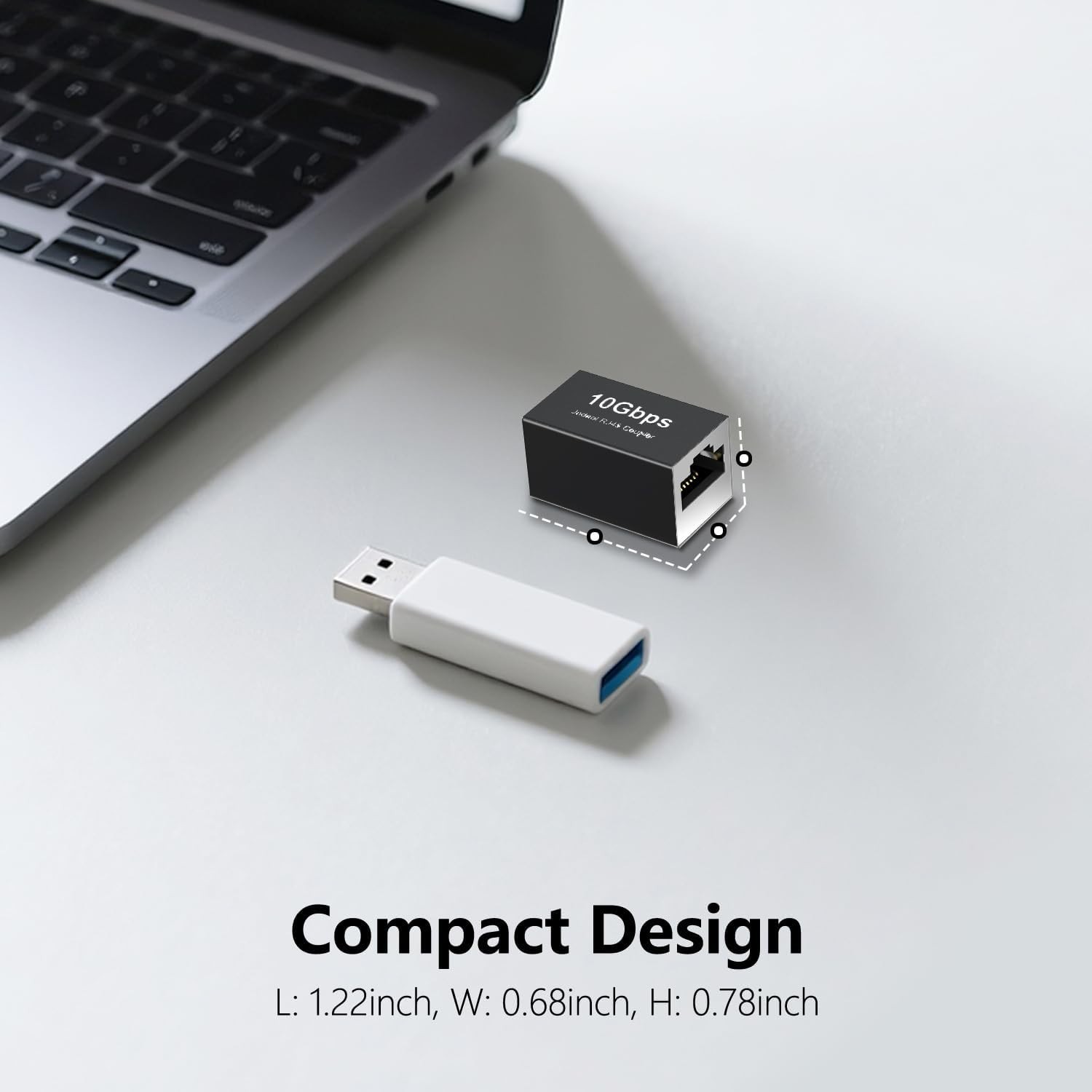 PoE Supported Shielded RJ45 Coupler 10Gbps 3 Pack for Ethernet Extending