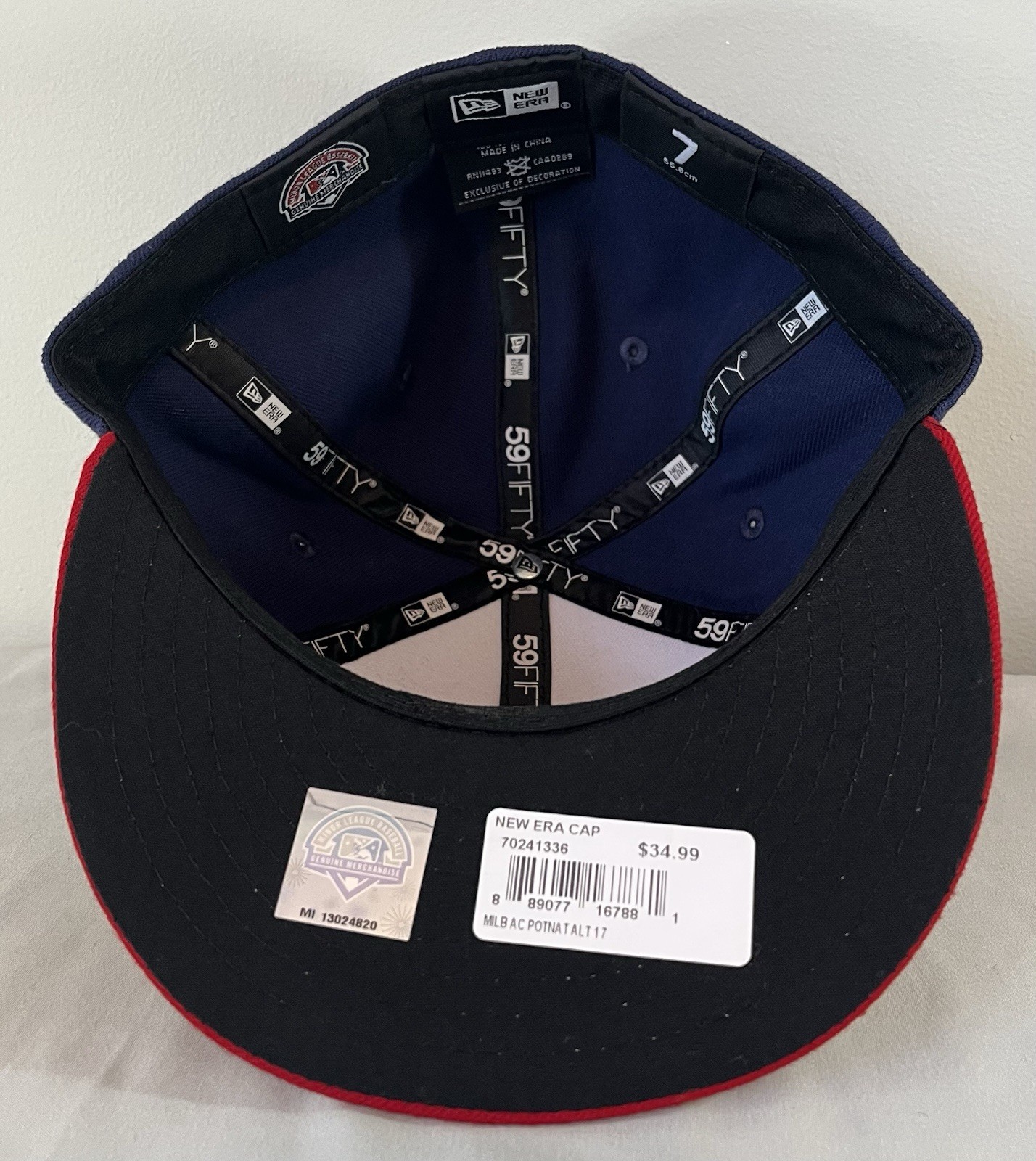 NEW Potomac Nationals MiLB On-Field Alternate New Era 59FIFTY Hat 7 DEADSTOCK