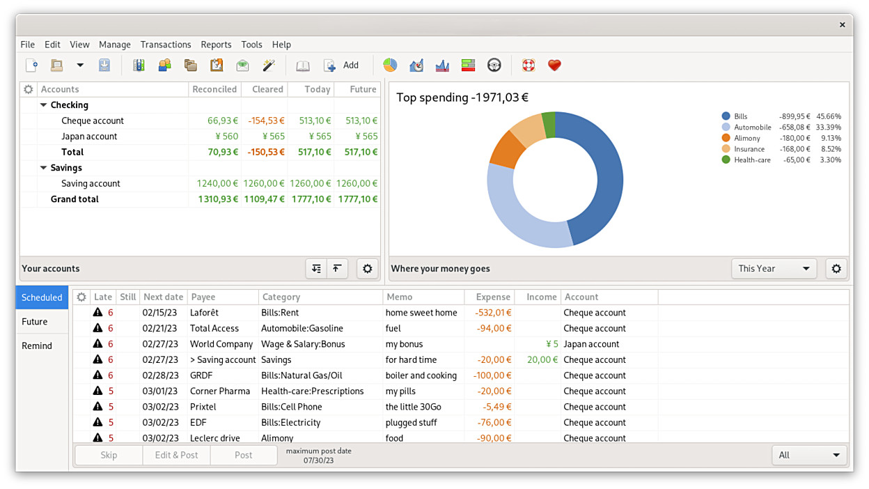 Finance & Budgeting Software on USB – Expense Tracking, Bank Import, Easy Setup