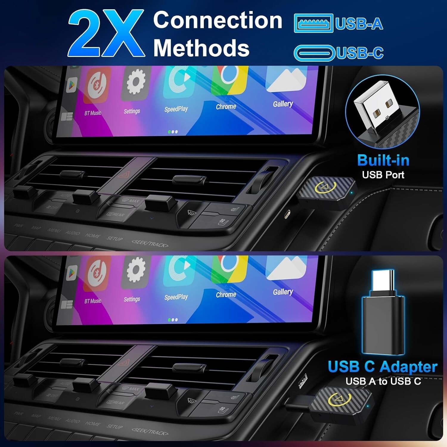 USB Wireless CarPlay Adapter For iPhone Apple Wireless Carplay Dongle Plug &Play