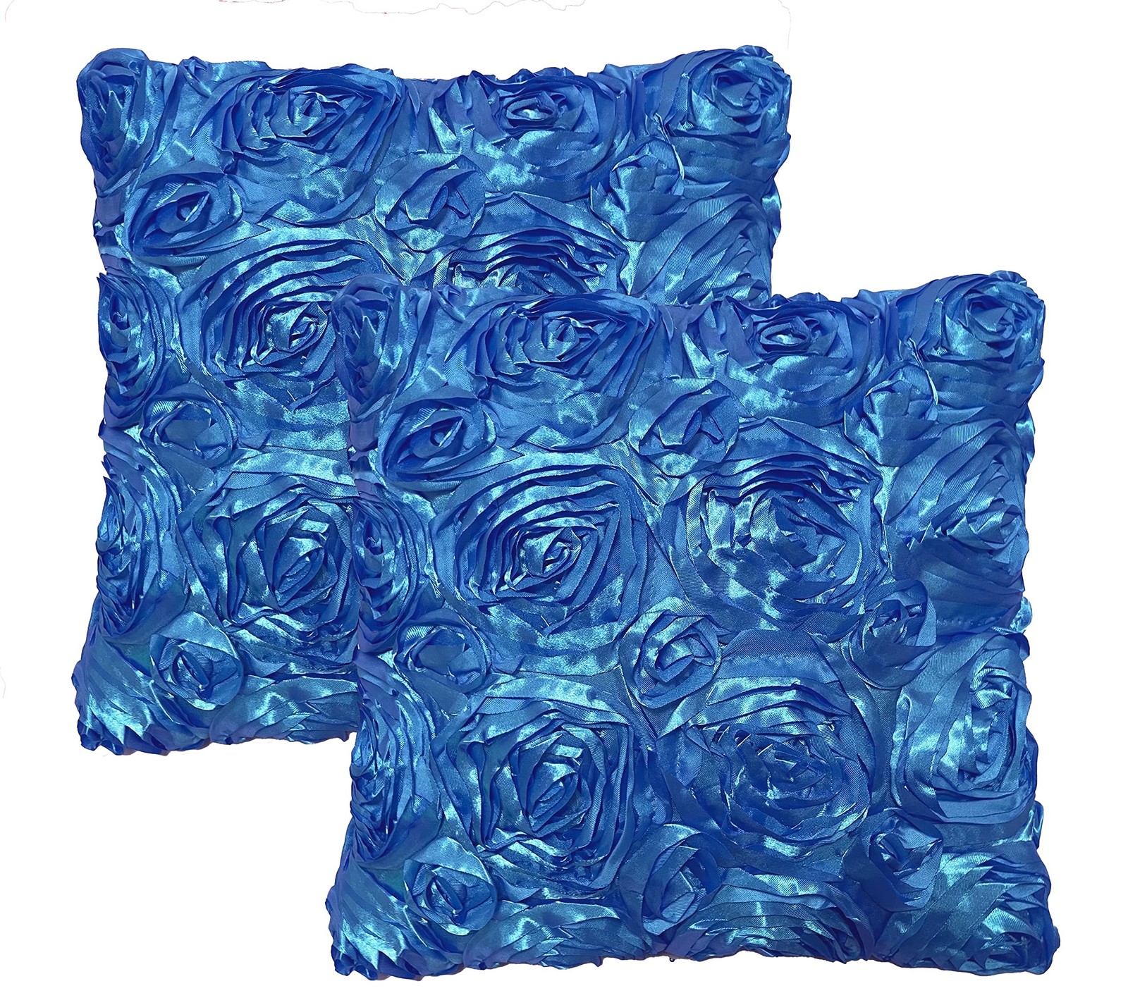 iMaylex Soft Decorative Satin Rose Throw Pillow Covers for Easter Lumbar Fall...