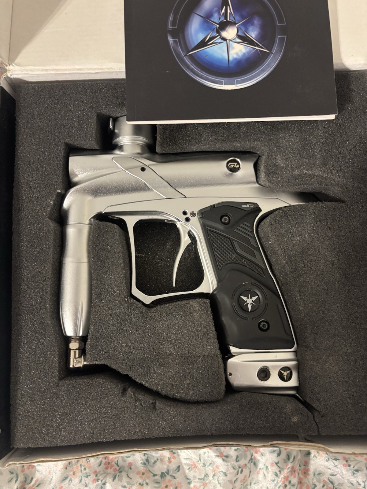Dangerous Power G4 Paintball Marker Silver Vintage Paintball Not Working