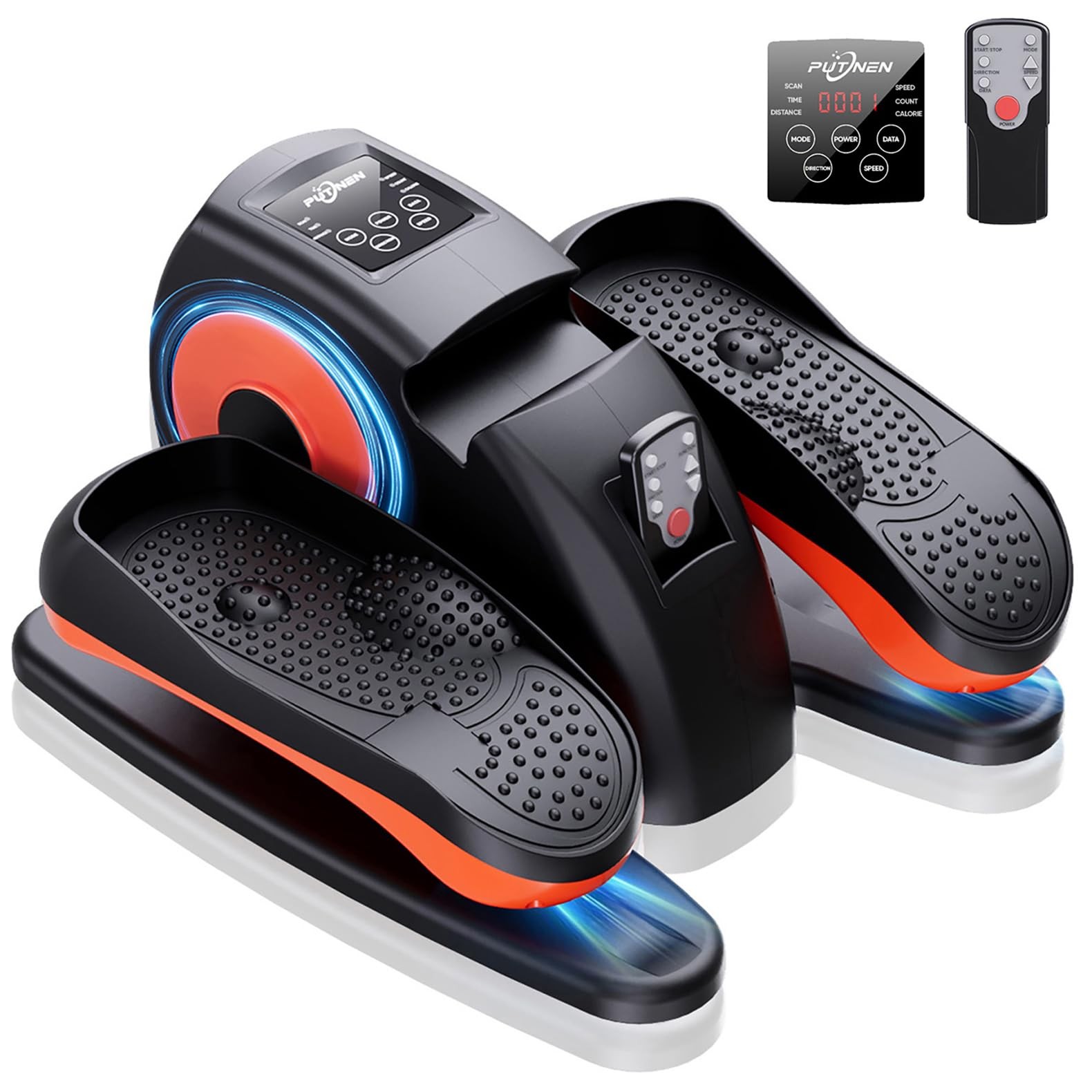 Under Desk Elliptical Machine, Electric Elliptical Leg Exerciser for Seniors wit