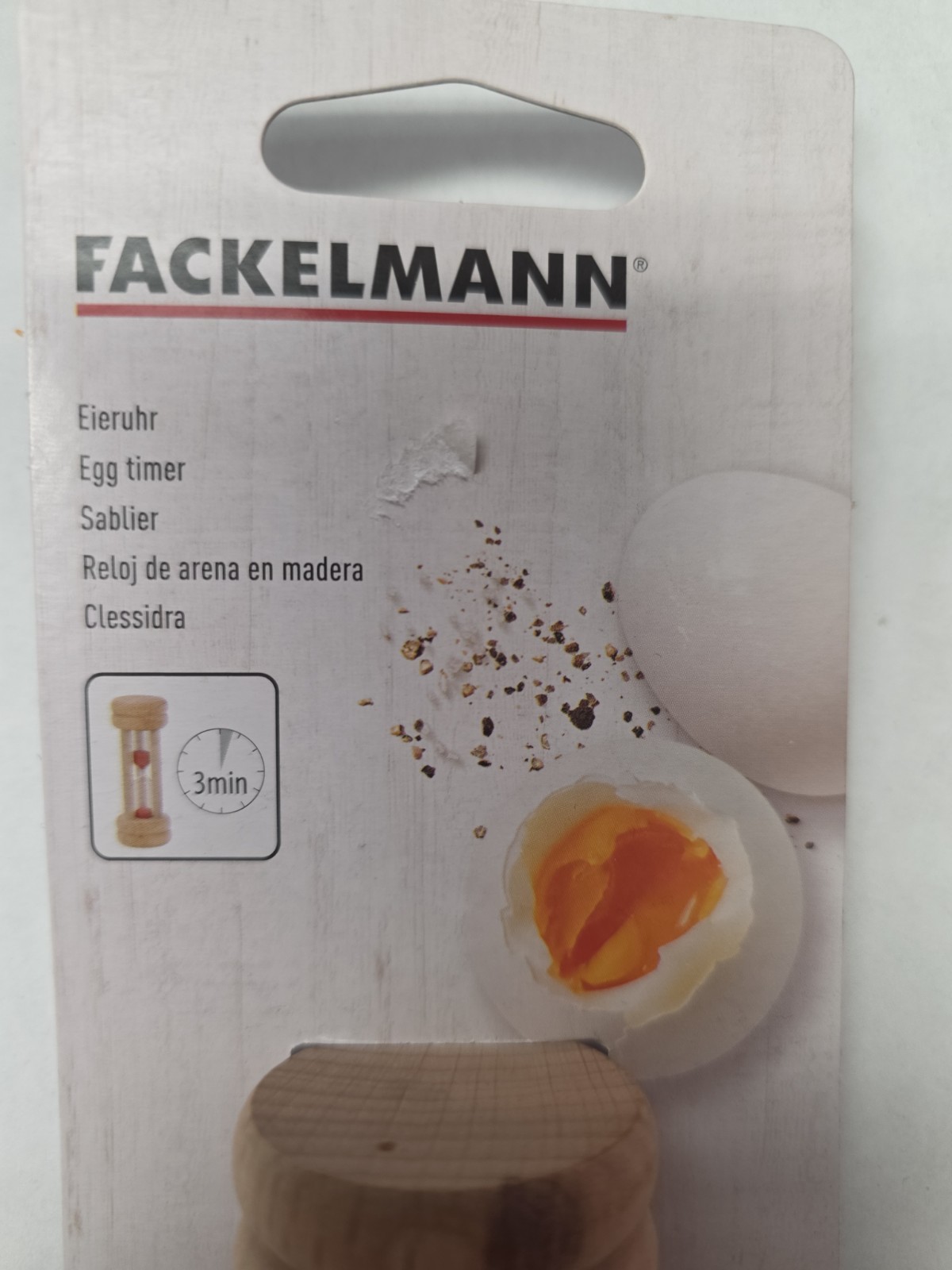 Fackelmann Wood Egg Timer. Germany. New