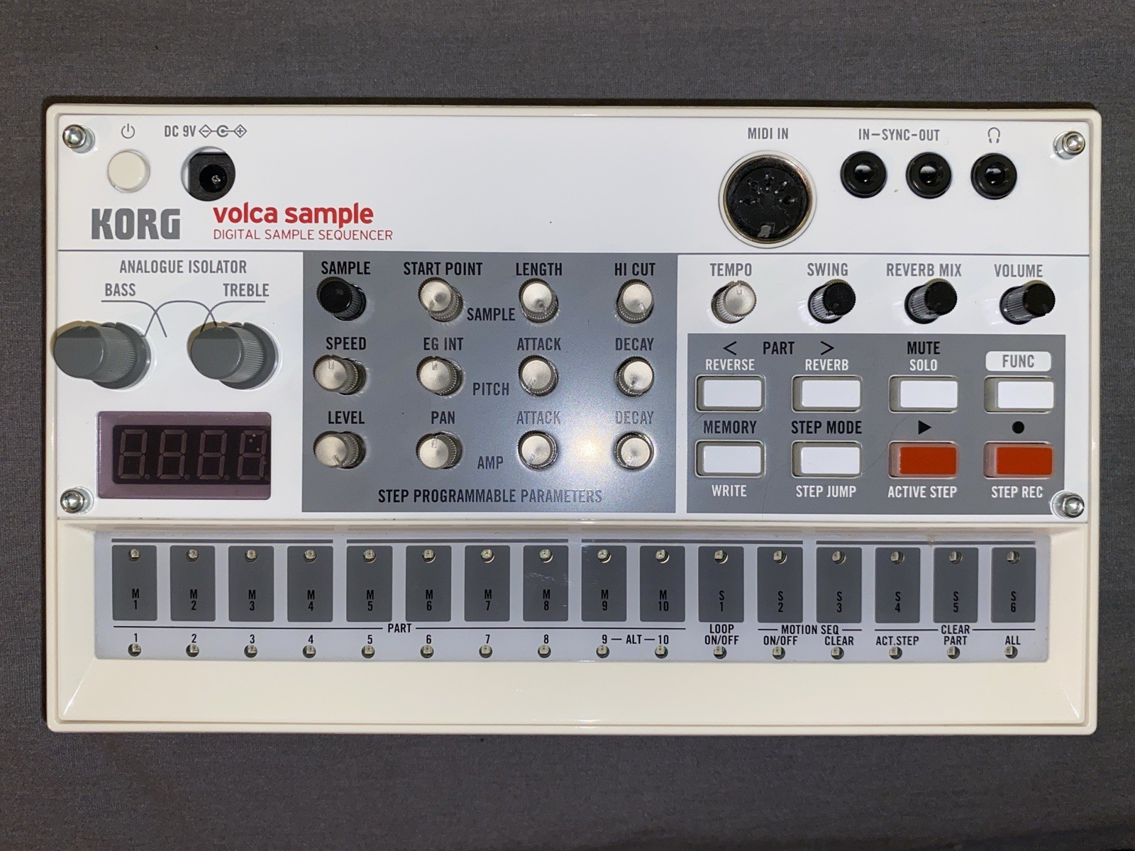 Korg Volca Sample Digital Sample Sequencer in Original Box w/Manual Tested