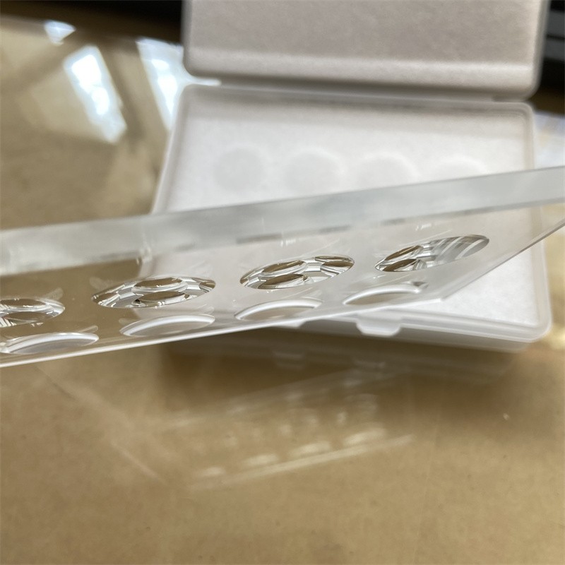 1PC 8Wells 5mm Thickness Circular Concave Cavity Optical Glass Microscope Slides