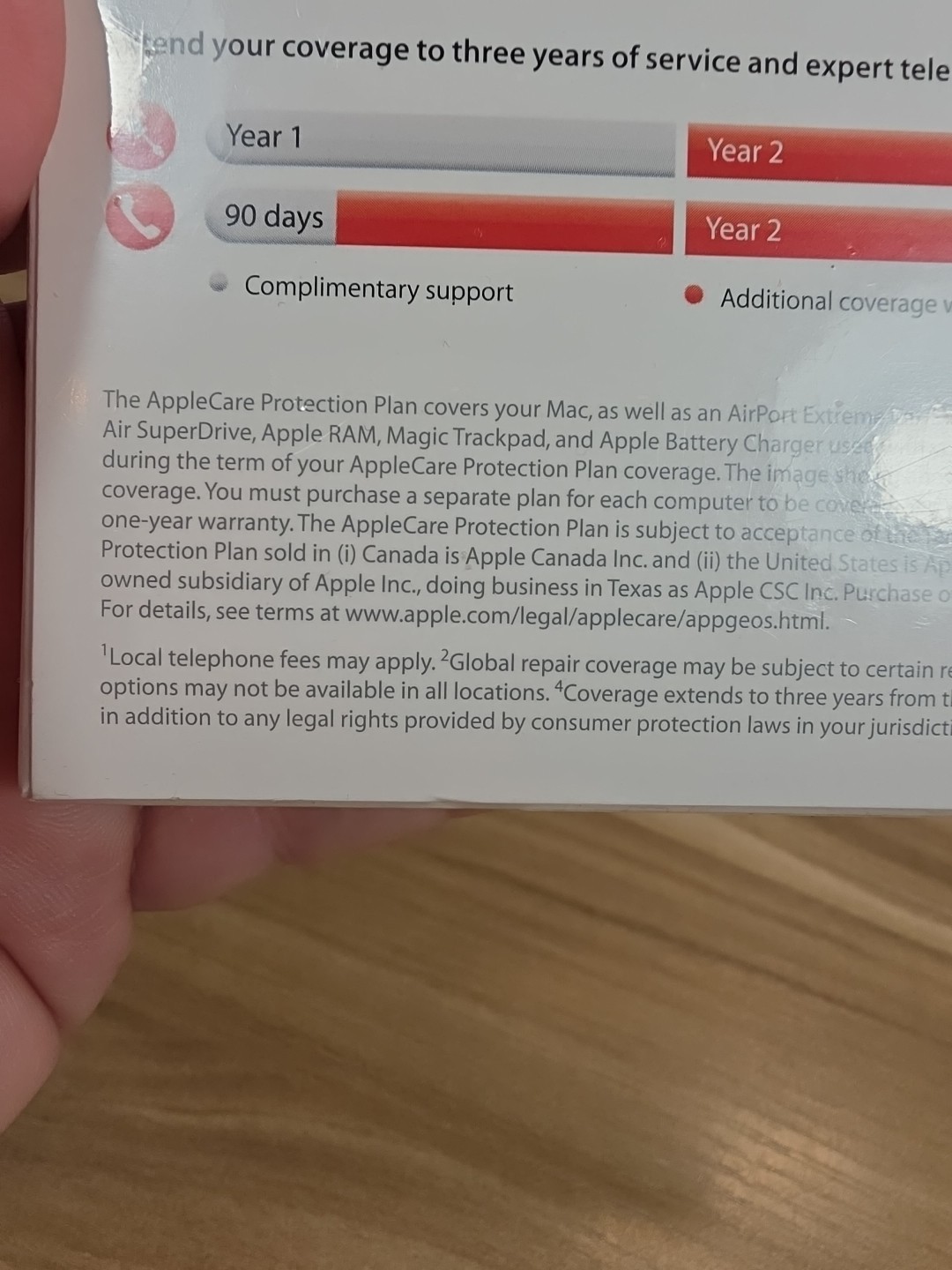 AppleCare Protection Plan * NEW SEALED