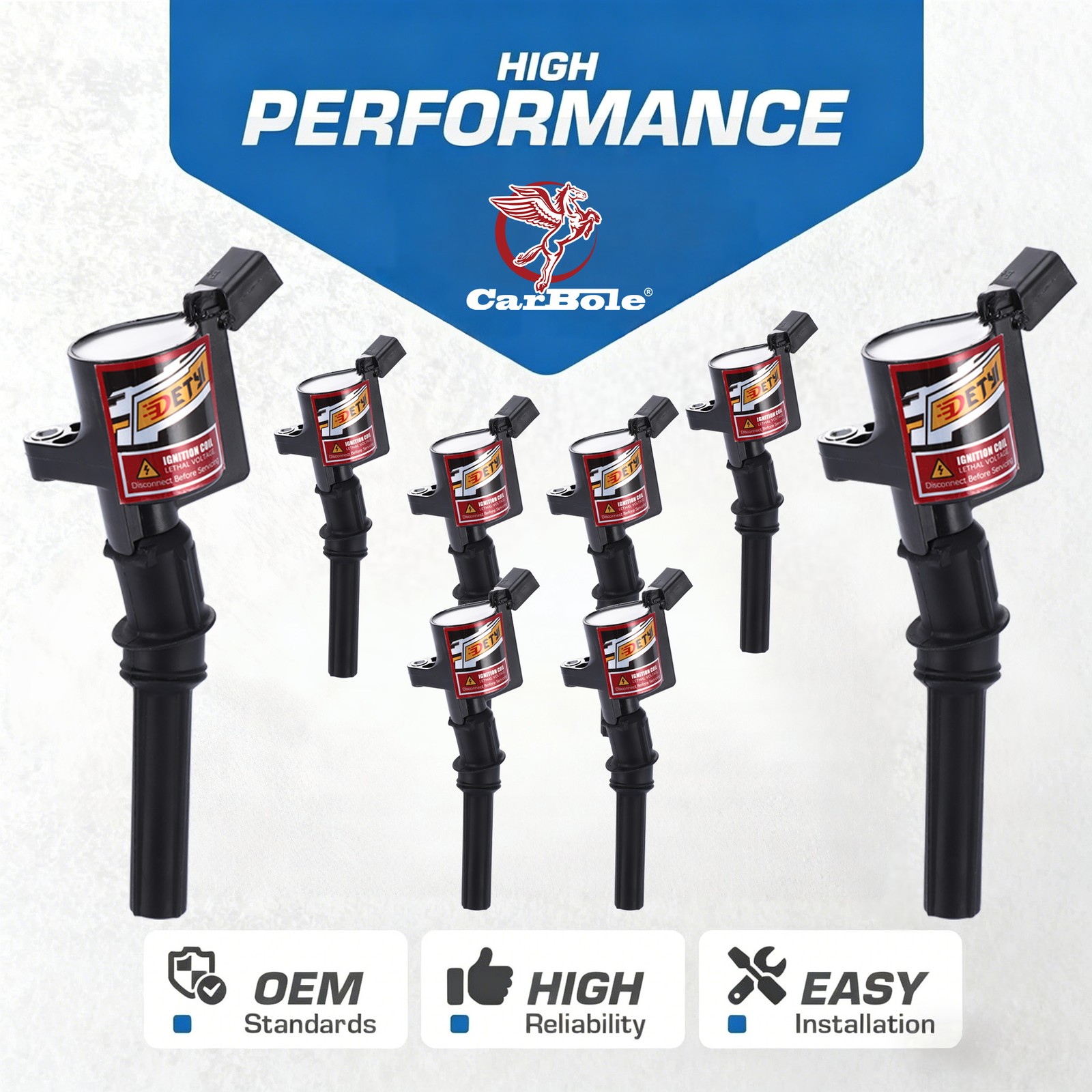 8pcs Ignition Coil Pack For Ford Crown Victoria Police Interceptor Sedan 4-Door