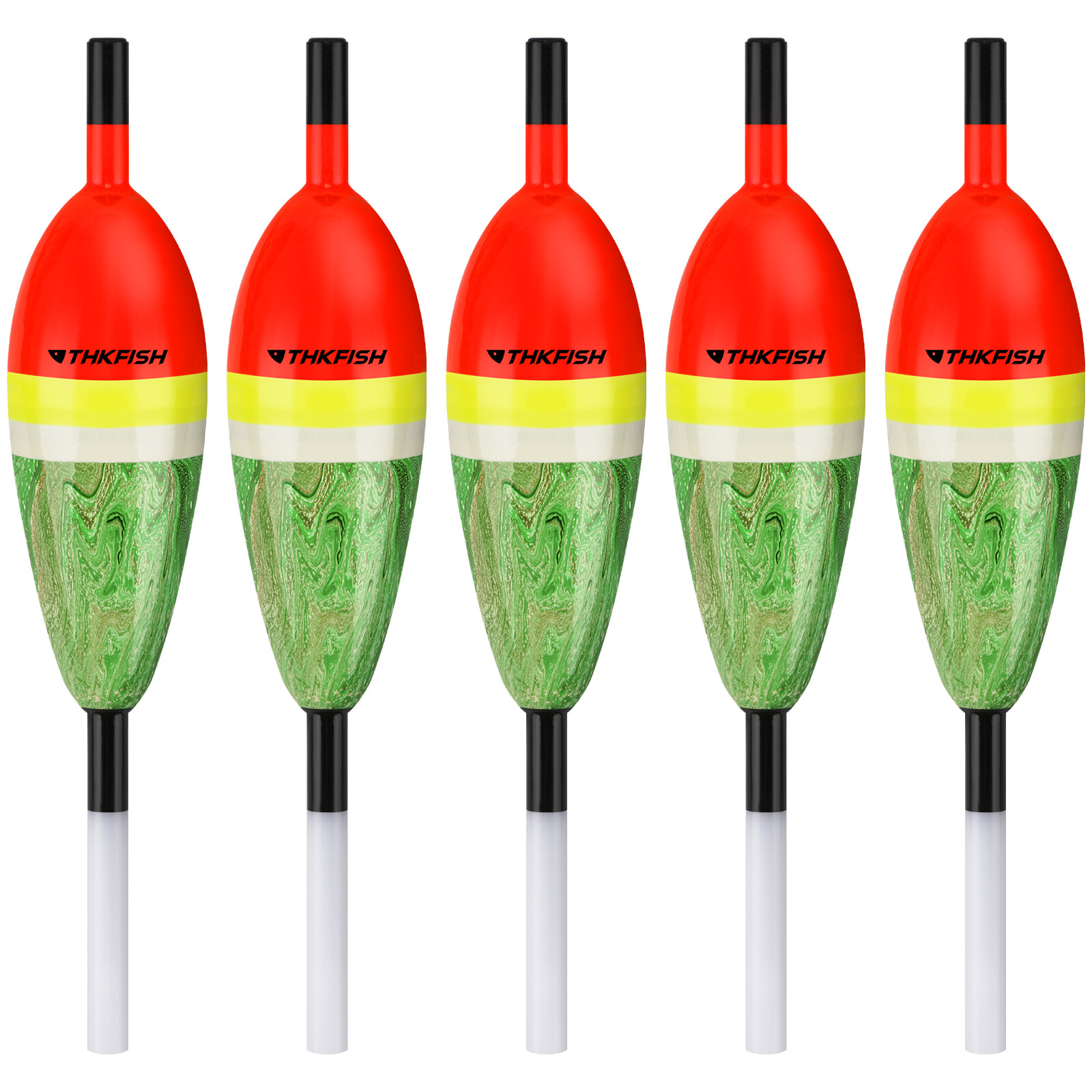 5pcs Fishing Floats Balsa Wood Slip Bobbers, Fishing Bobbers Stick Slip Bobber