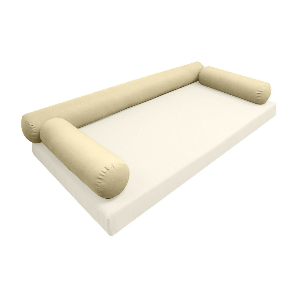 *COVER ONLY* Style 6 Twin Size 73"x8" Knife Edge Bolster Pillow SlipCover AD103