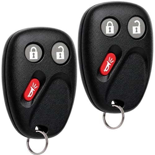 Key Fob Keyless Entry Remote fits 2003-2006 Chevy Tahoe Suburban 2-Pack Black