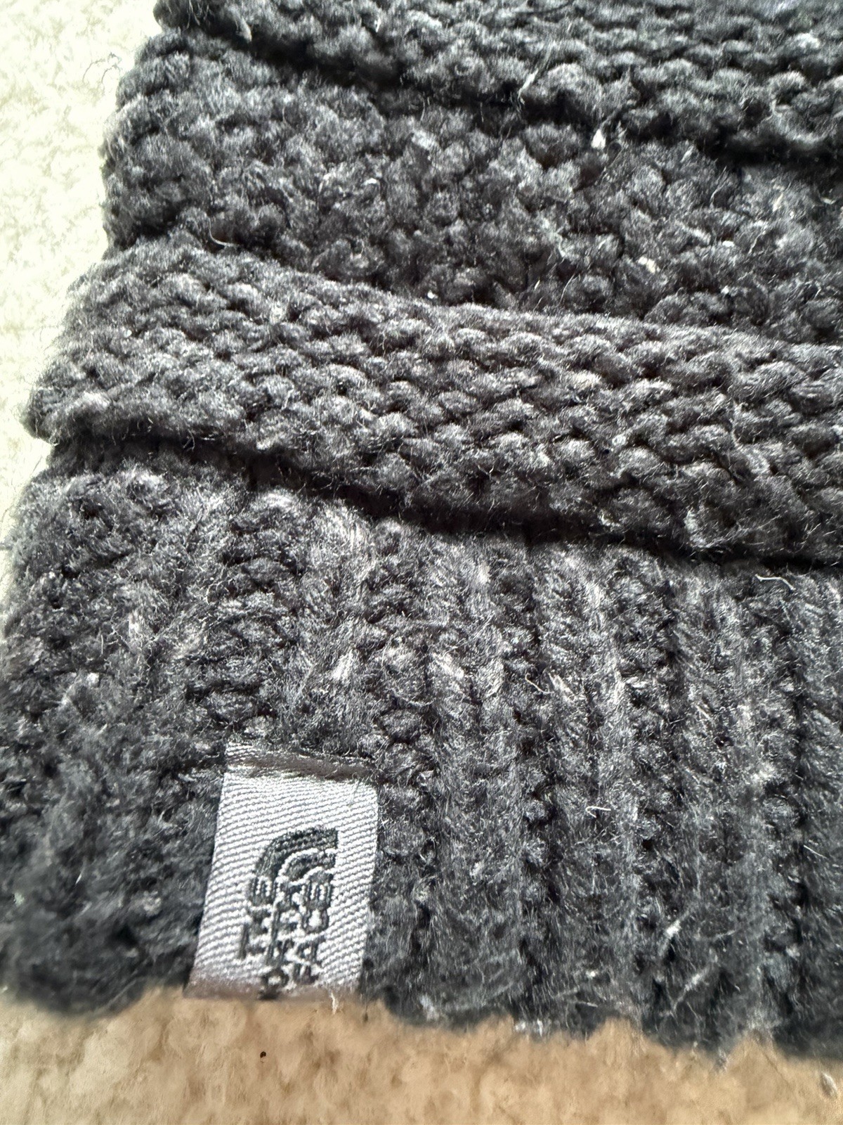 The North Face Black Knit Beanie Winter Hat