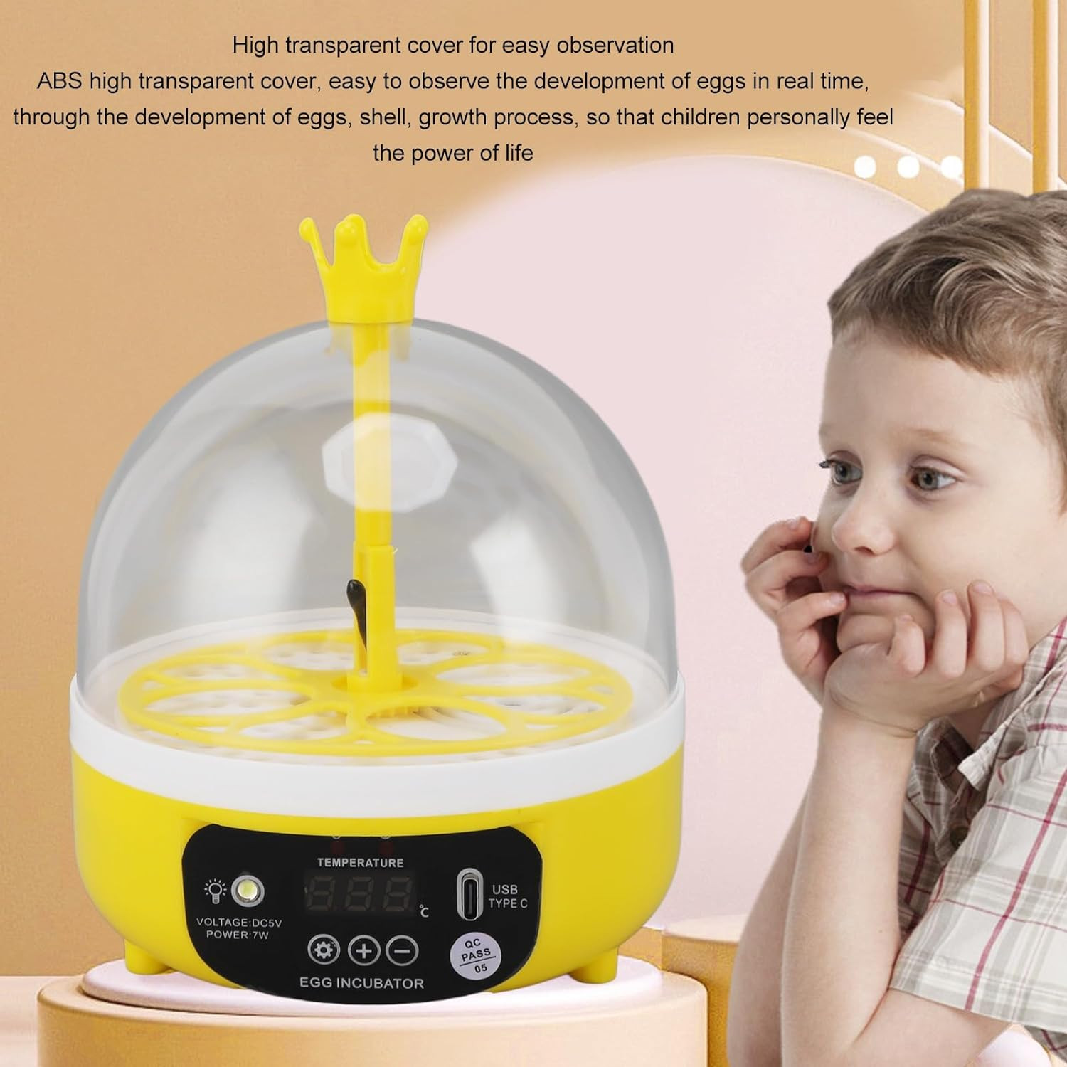 Incubators for Hatching Eggs, Egg Incubator with Automatic Temperature and Humid