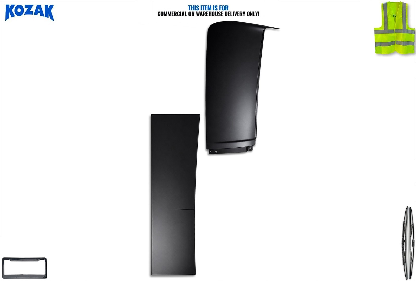 Upper & Lower Wind Cab Cabin Fairings Left Compatible with Volvo VNL 2018-2024
