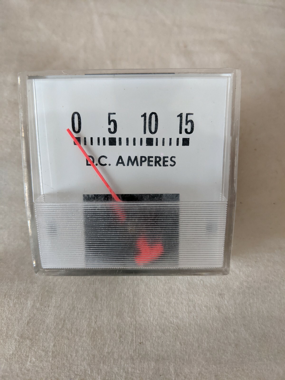 Associated 610197 Ammeter Horizontal 0-15 Amp Range