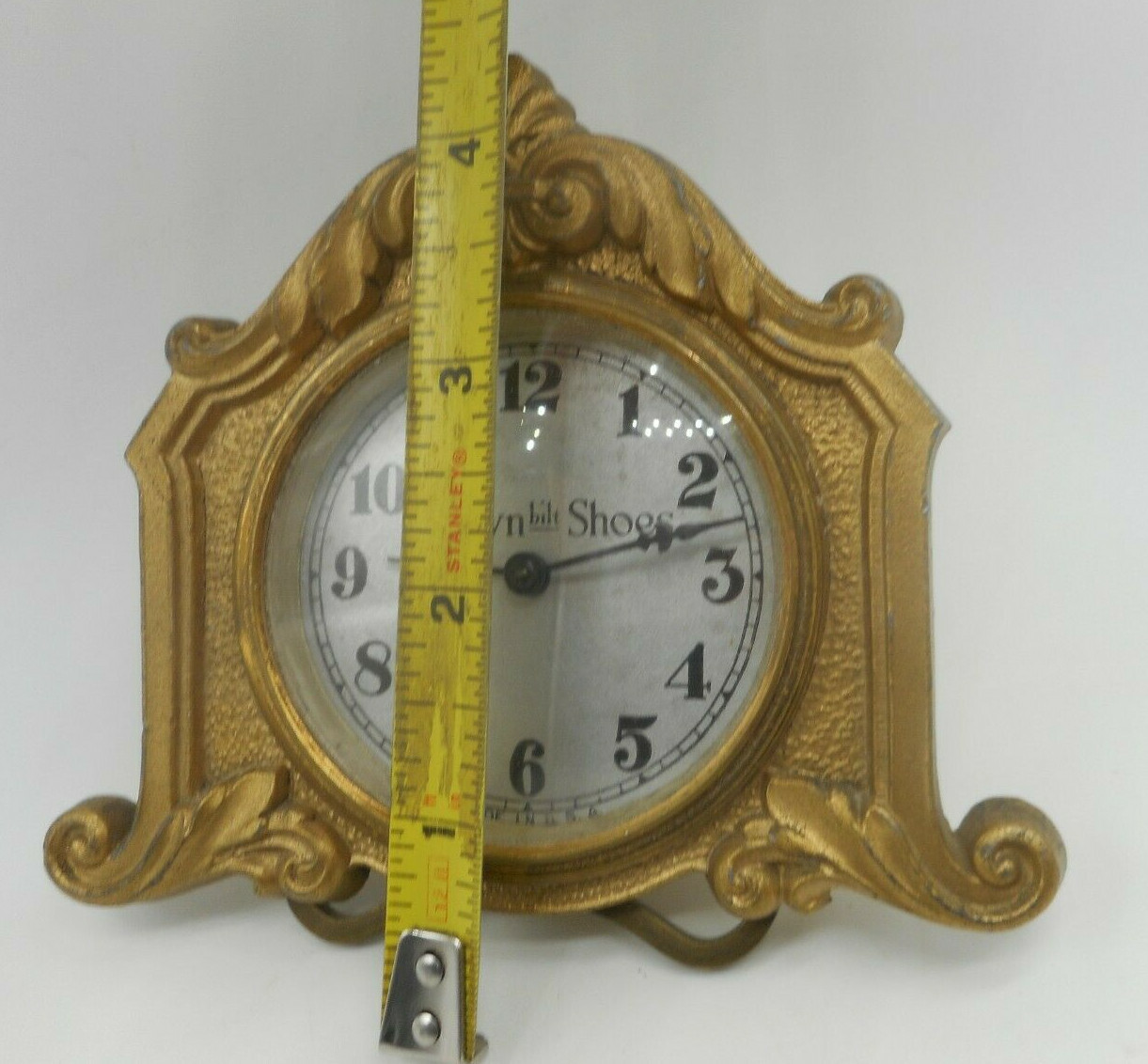 Vintage Antique Buster Brown Bilt SHOES Advertising Winding Clock