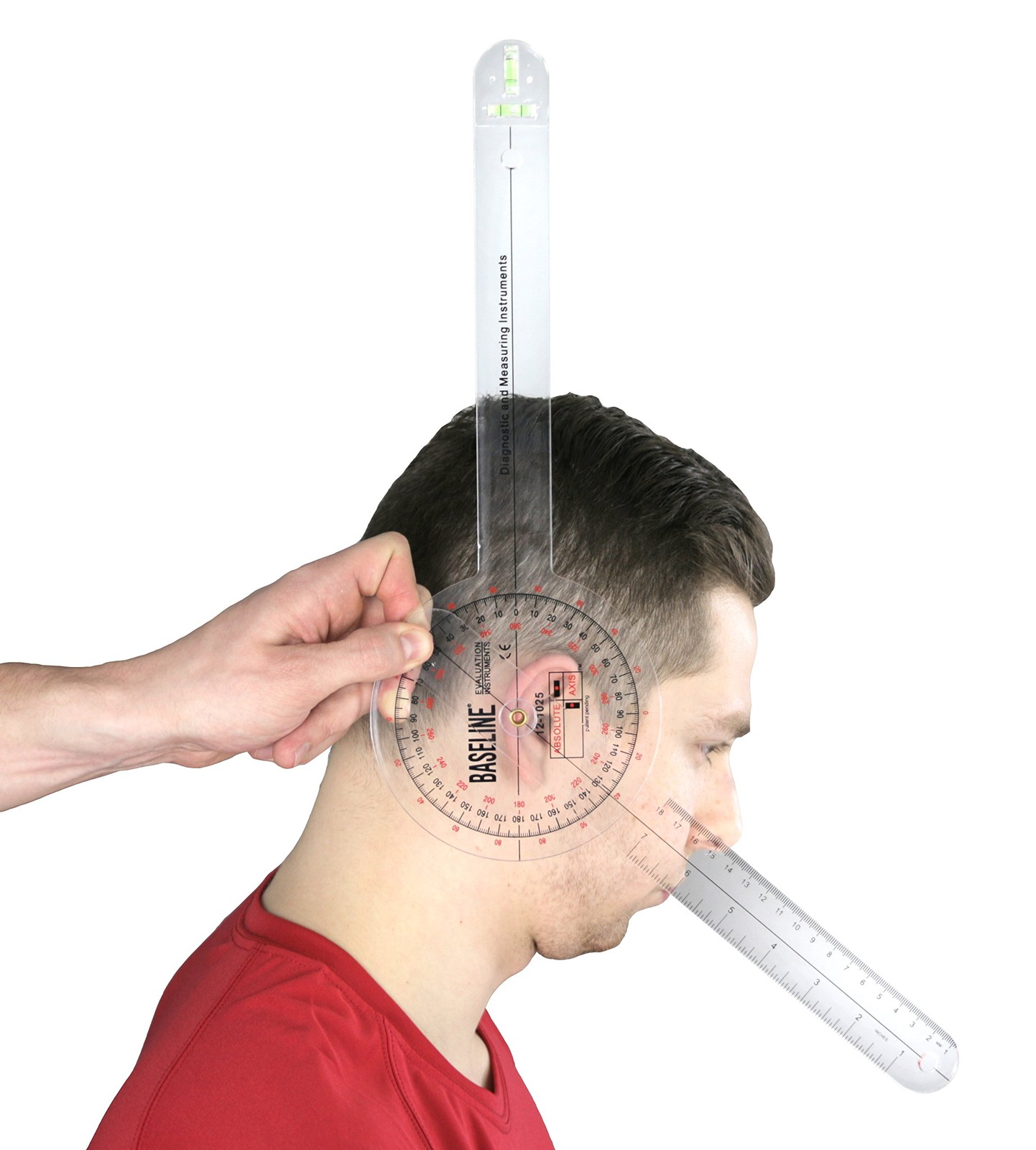 12-1025 Absolute Axis 360 Degree Plastic Goniometer, 12 Length