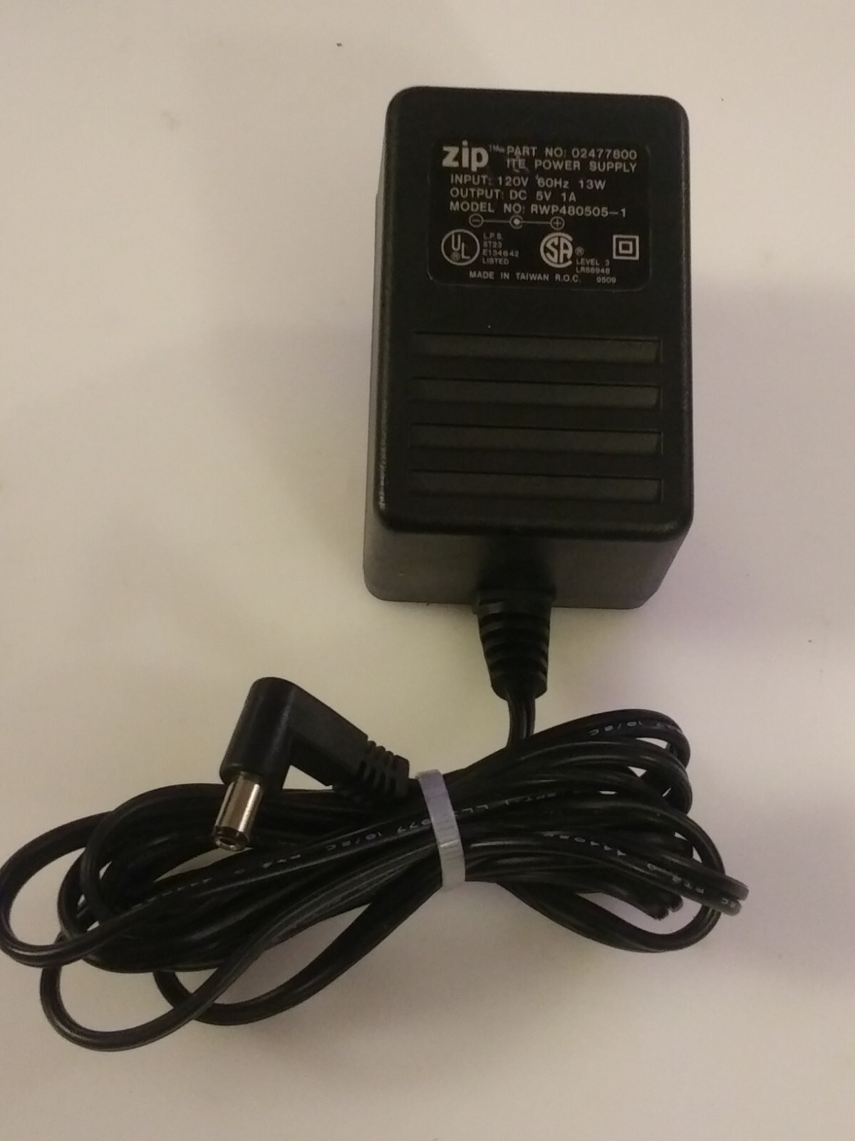 🌟OEM Original Iomega Zip Drive ITE AC Adapter 02477800 5V 1A 13W RWP480505-1