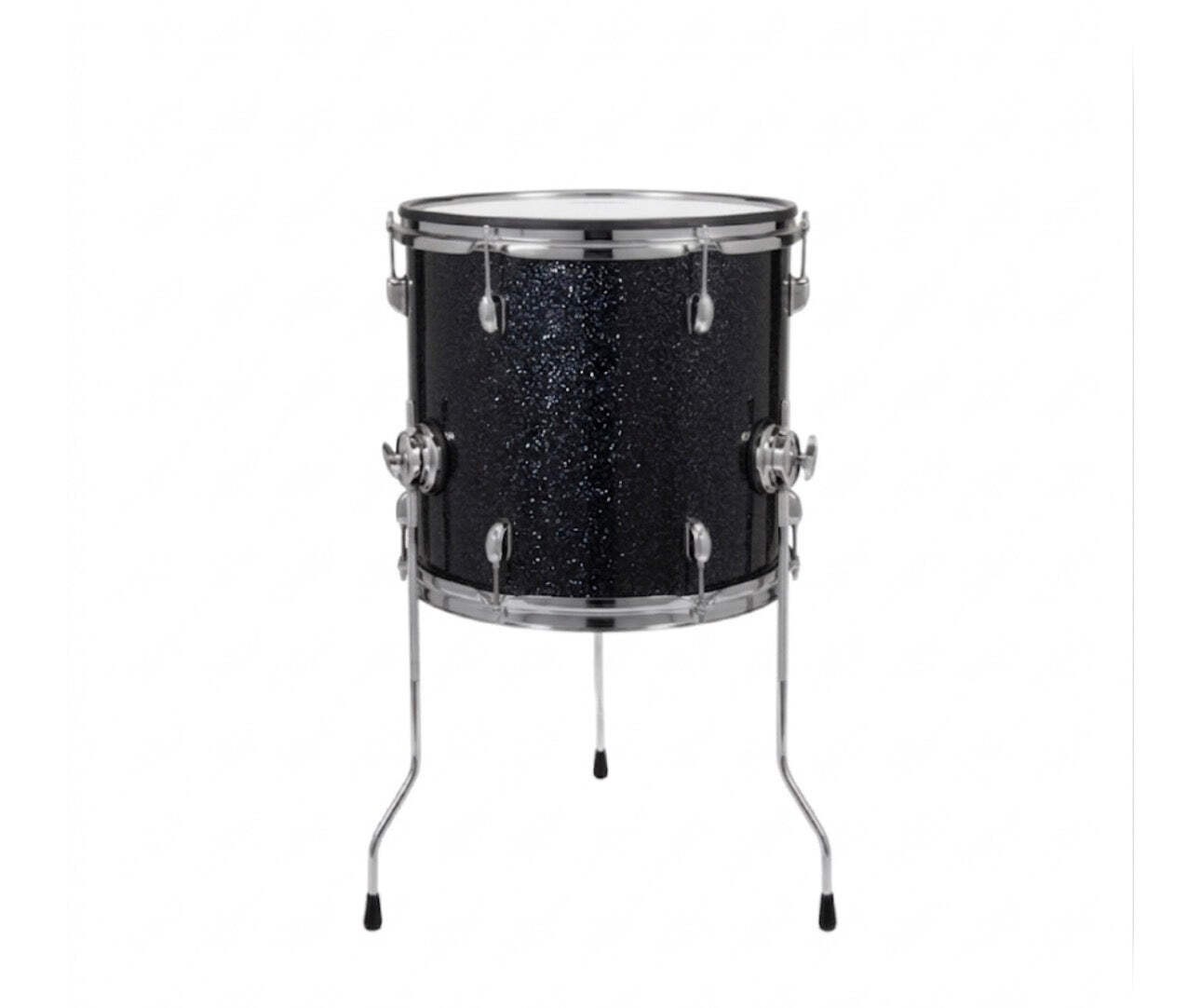 Dolby 13” x 13” Black Sparkle Floor Tom Electronic Full Shell for Roland Alesis