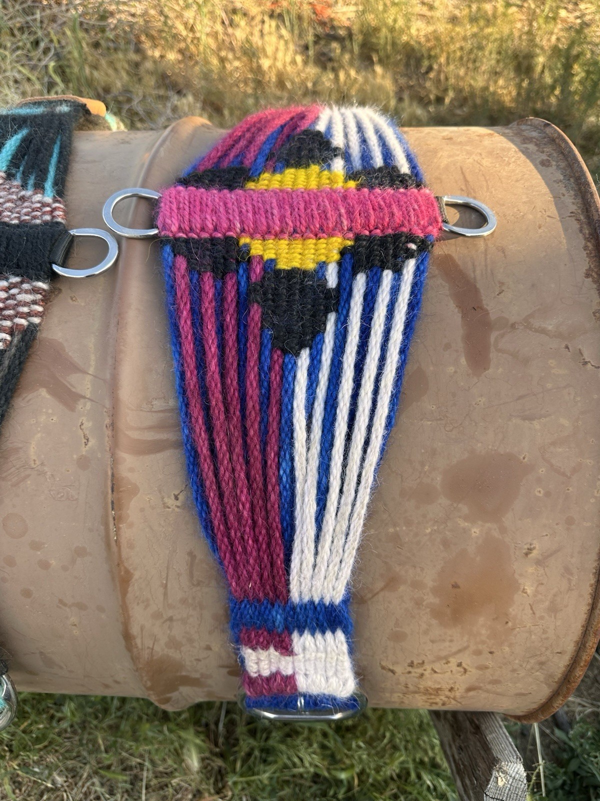 Custom 30” Hand Woven Mohair  Roper Style Cinch