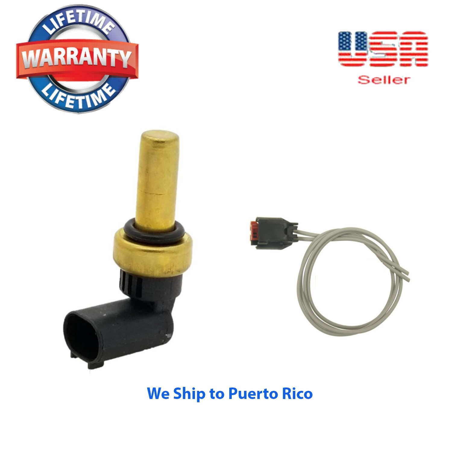 TS-615 Coolant Temperature Sensor + CONNECTOR Fits: Chrysler Dodge Mercedes