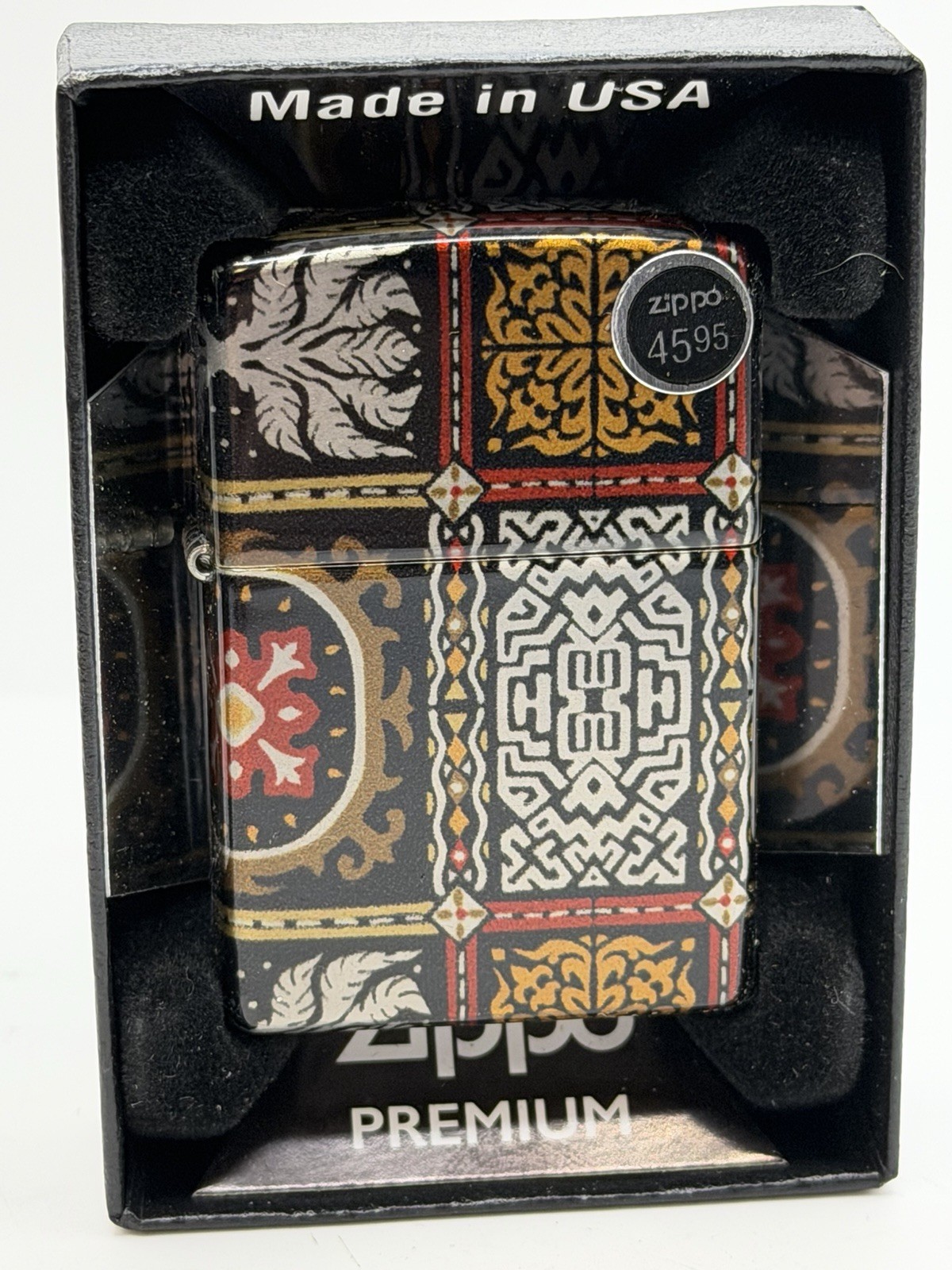 2023 Wrap Around Tapestry Pattern Design Zippo Lighter NEW