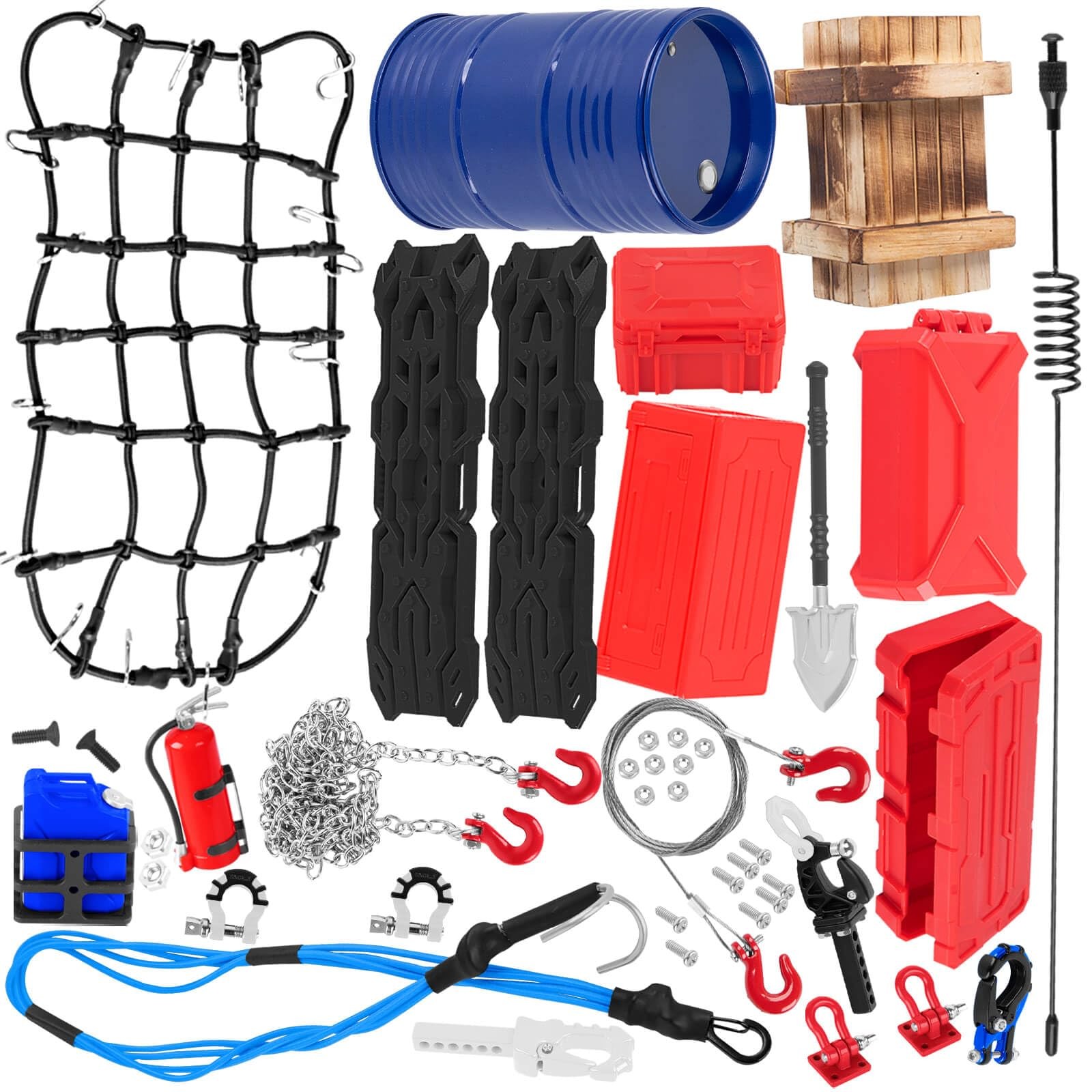 RCYouHott RC Crawler Car Decoration 1/10 scale, Navy Blue-(for 1/10）