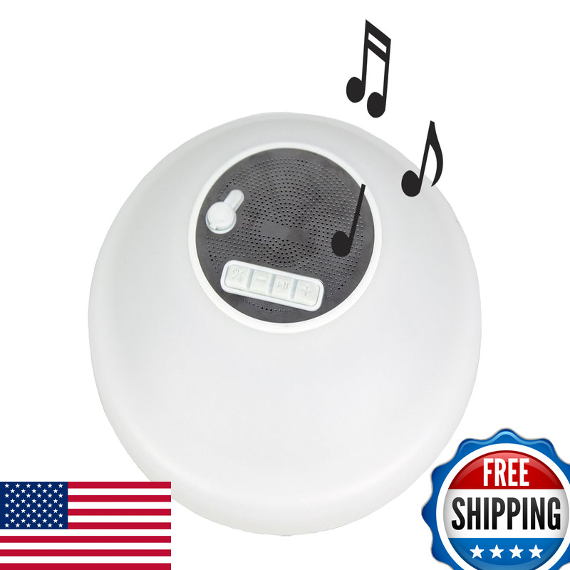 Poolmaster 54504 Portable Floating Waterproof Multi-Light Speaker Call