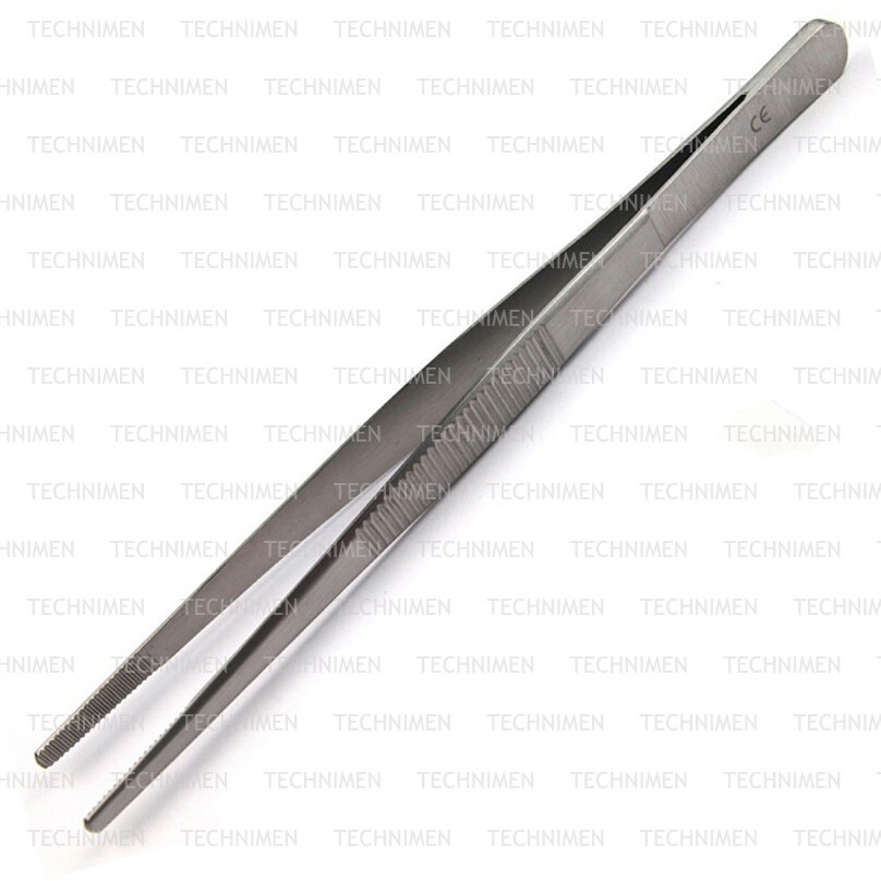 DRESSING NON TOOTHED TISSUE SERRATED SURGERY VETERINARY FORCEPS TWEEZERS 14cm