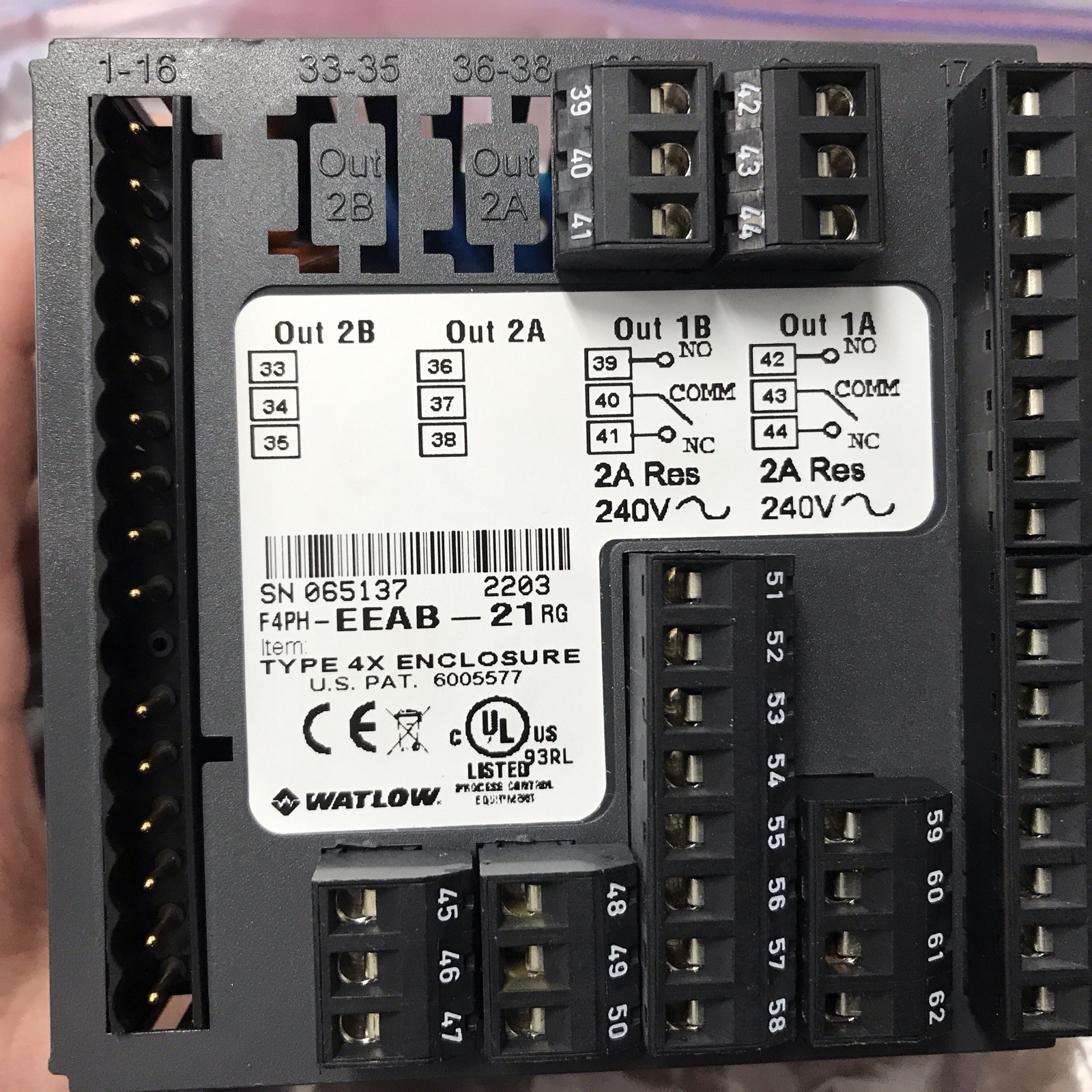 Watlow F4PH-EEAB-21RG Controller Used 30 Day Warranty