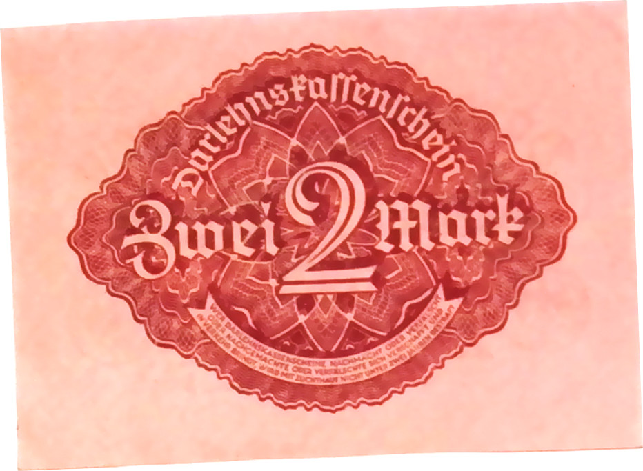 1922 Germany 2 Mark Banknote UNCIRCULATED