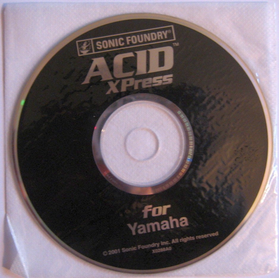 Sonic Foundry Acid XPress For Yamaha Accessory CD-ROM for Windows 2001 in Sleeve