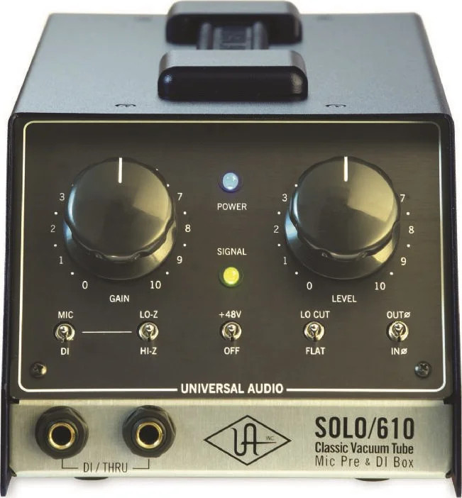 Universal Audio S610 Solo/610 Classic Tube Single Channel Microphone Preamp