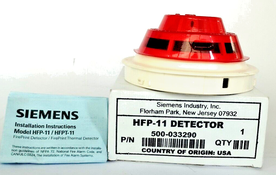 HFP-11 Siemens Fire Alarm Smoke Heat Detector With Base DB-11/-11E.