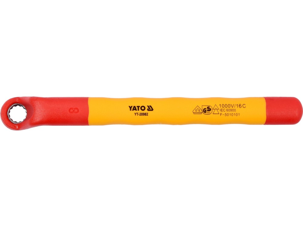 Yato Ring Spanner Fully Insulated 8mm VDE 1000V YT-20982
