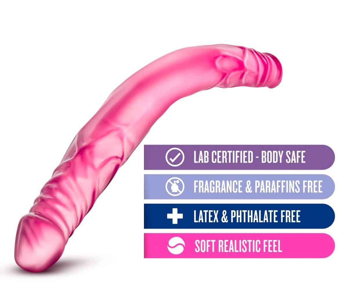 Eden 14" G-Spot Two Headed Realistic Feel Double Dildo DP XL Sex Toy