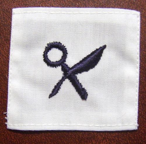 USN STRIKER RATE INSIGNIA INTELLIGENCE SPECIALIST WHITE