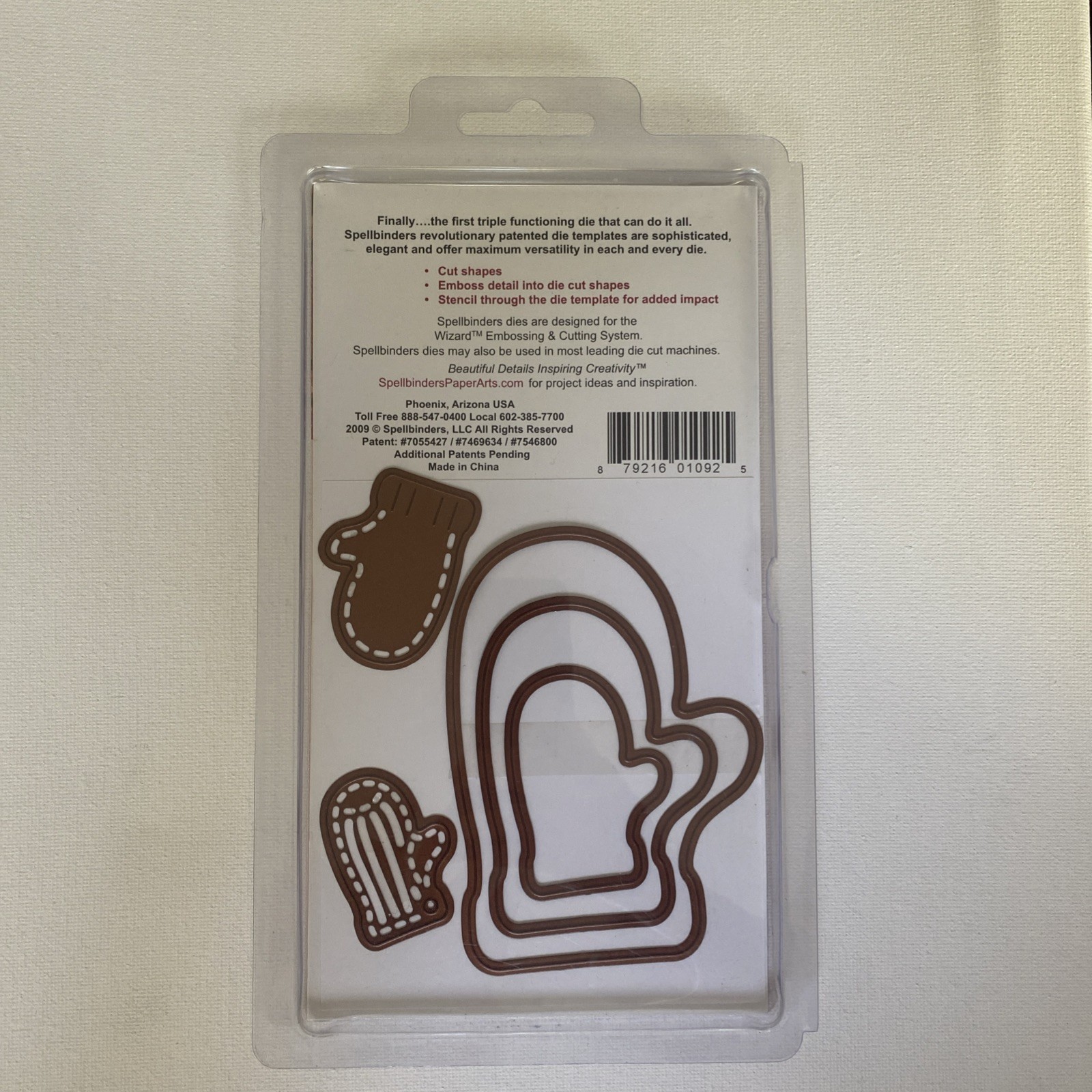 RETIRED Spellbinders Shapeabilities Dies S4-285 Nested Mittens -New- 5 Templates