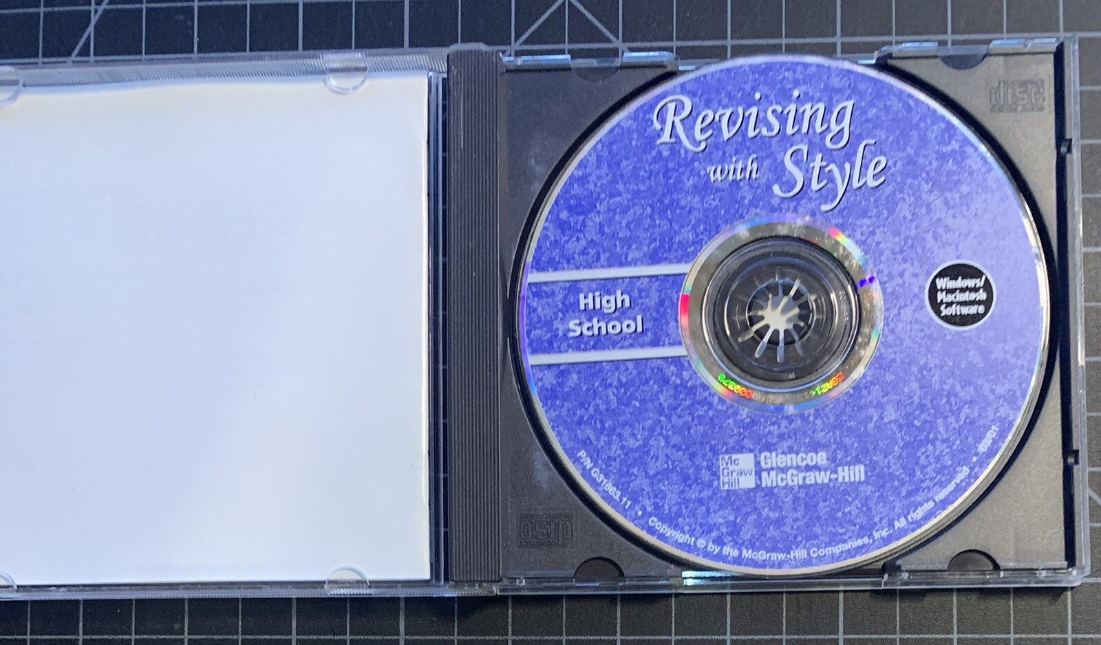 Revising with Style: High Schoo Glencoe Cd Windows/Mac Software VeryCleanDisc