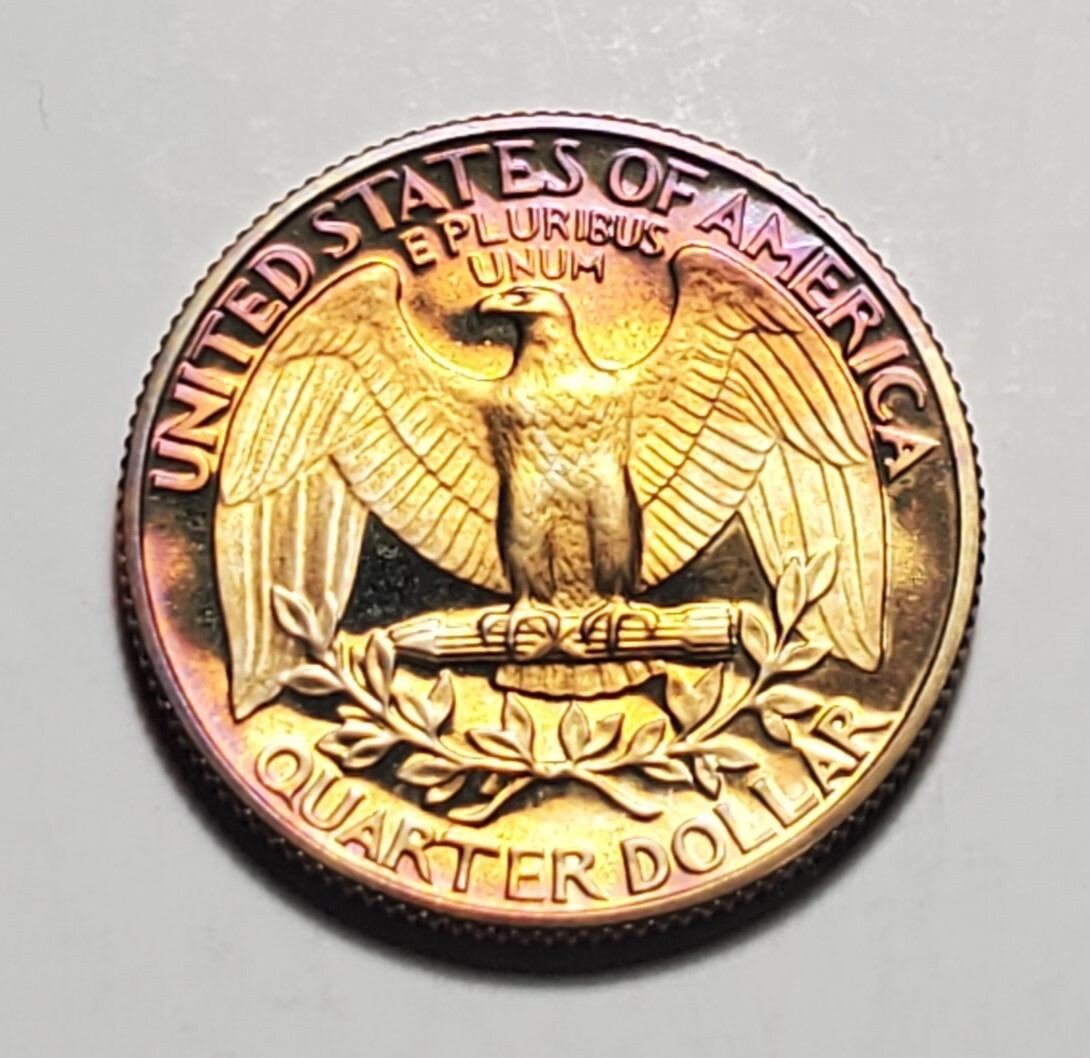 TONED 1981 S WASHINGTON QUARTER PROOF UNC #C3743