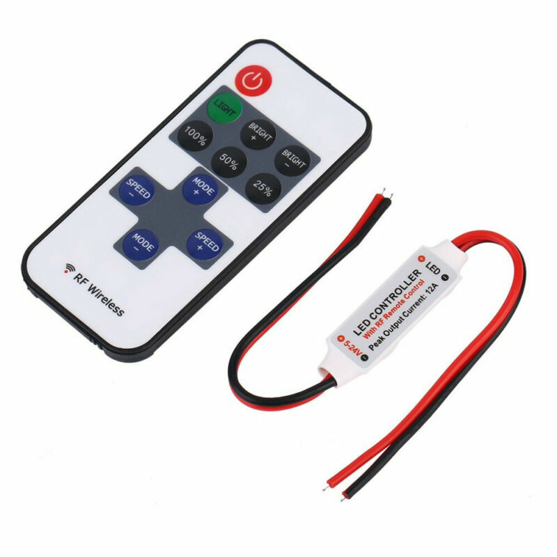 DC12V Dimmer Controller RF Wireless Remote Switch Controller for LED Strip Light