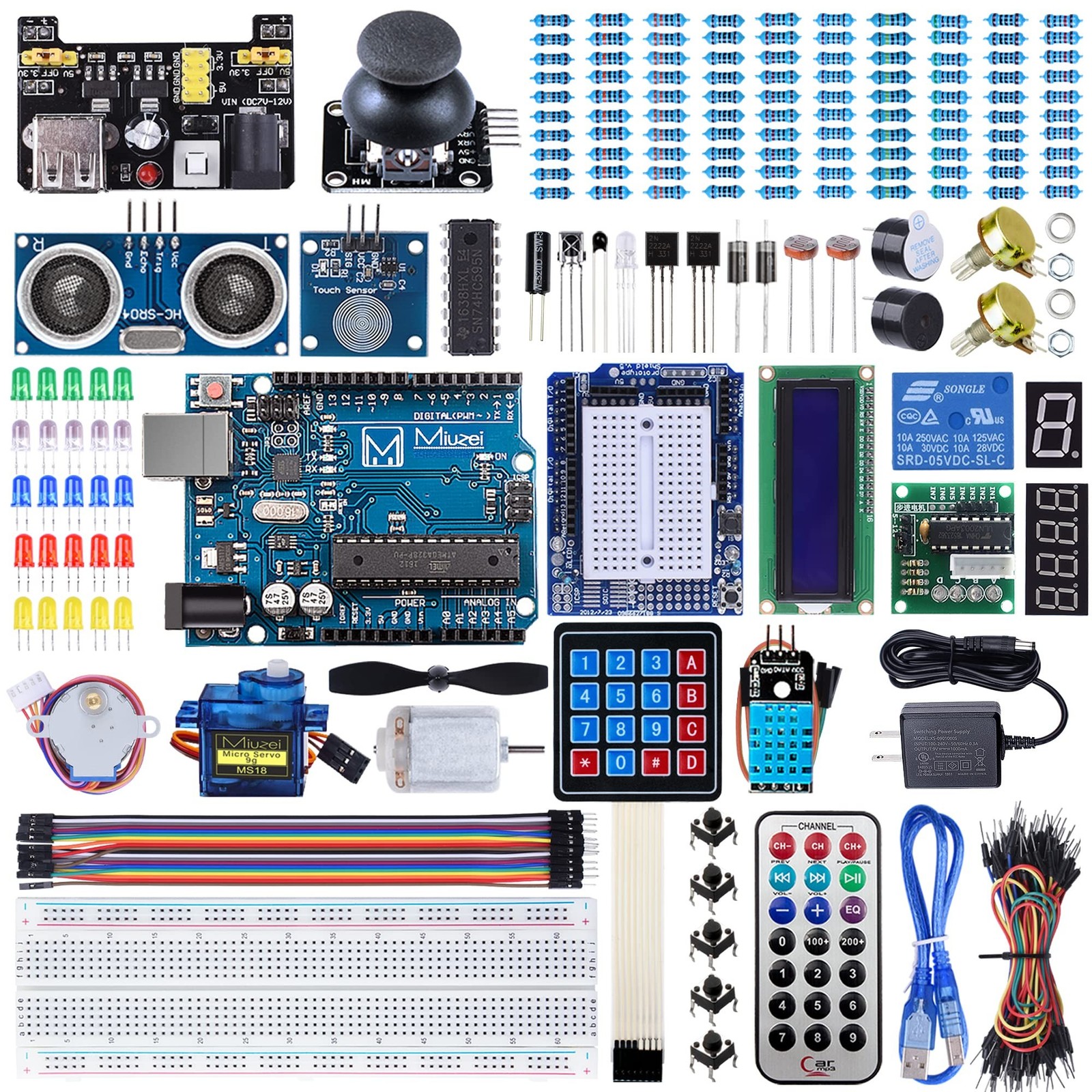 Miuzei Starter Kit Compatible with Arduino Projects with Microcontroller, LCD...